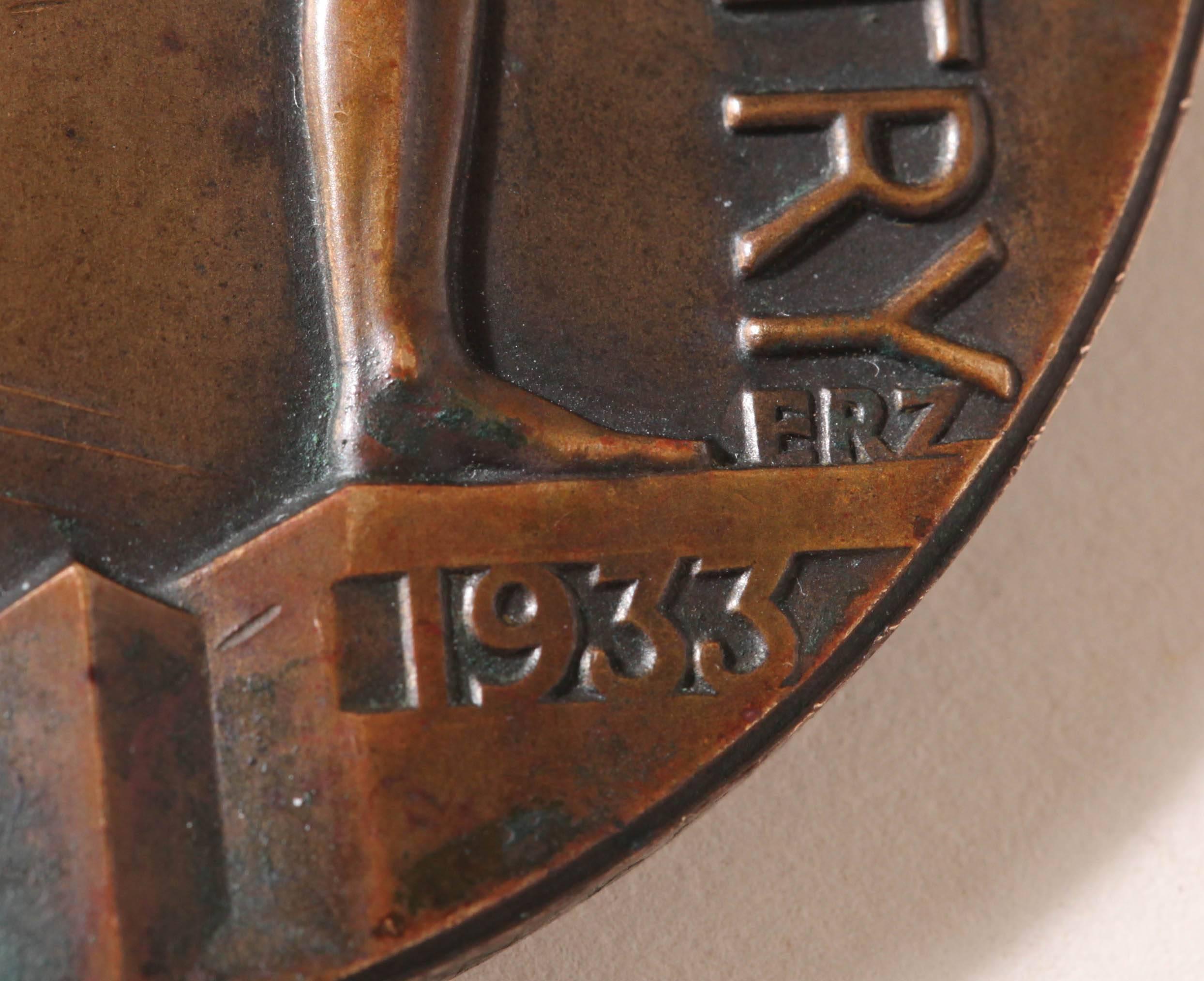 American Art Deco Medal Commemorating Century of Progress International Expo 3
