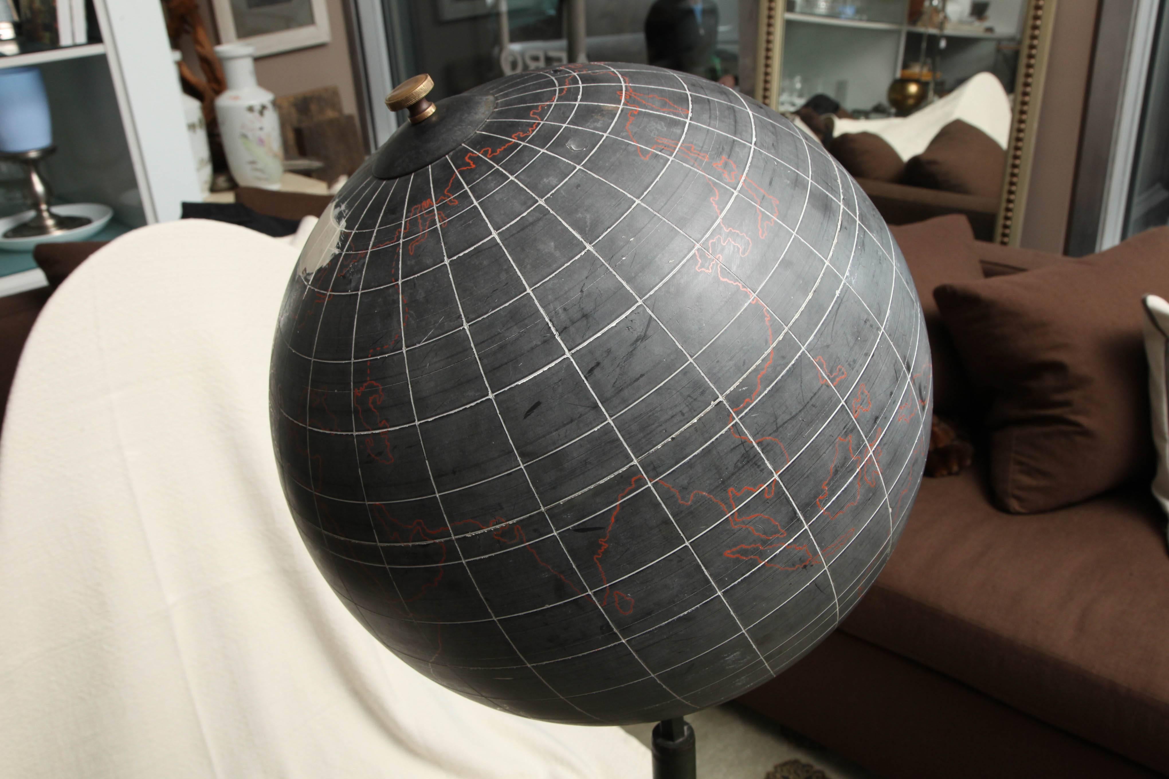 Mid-20th Century Floorstanding Globe For Sale