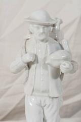 Antique Royal Copenhagen Porcelain Figure of a Duck Seller