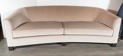 Ultra Chic Bowed Design Sofa In Silk Mohair by John Hutton for Holly Hunt