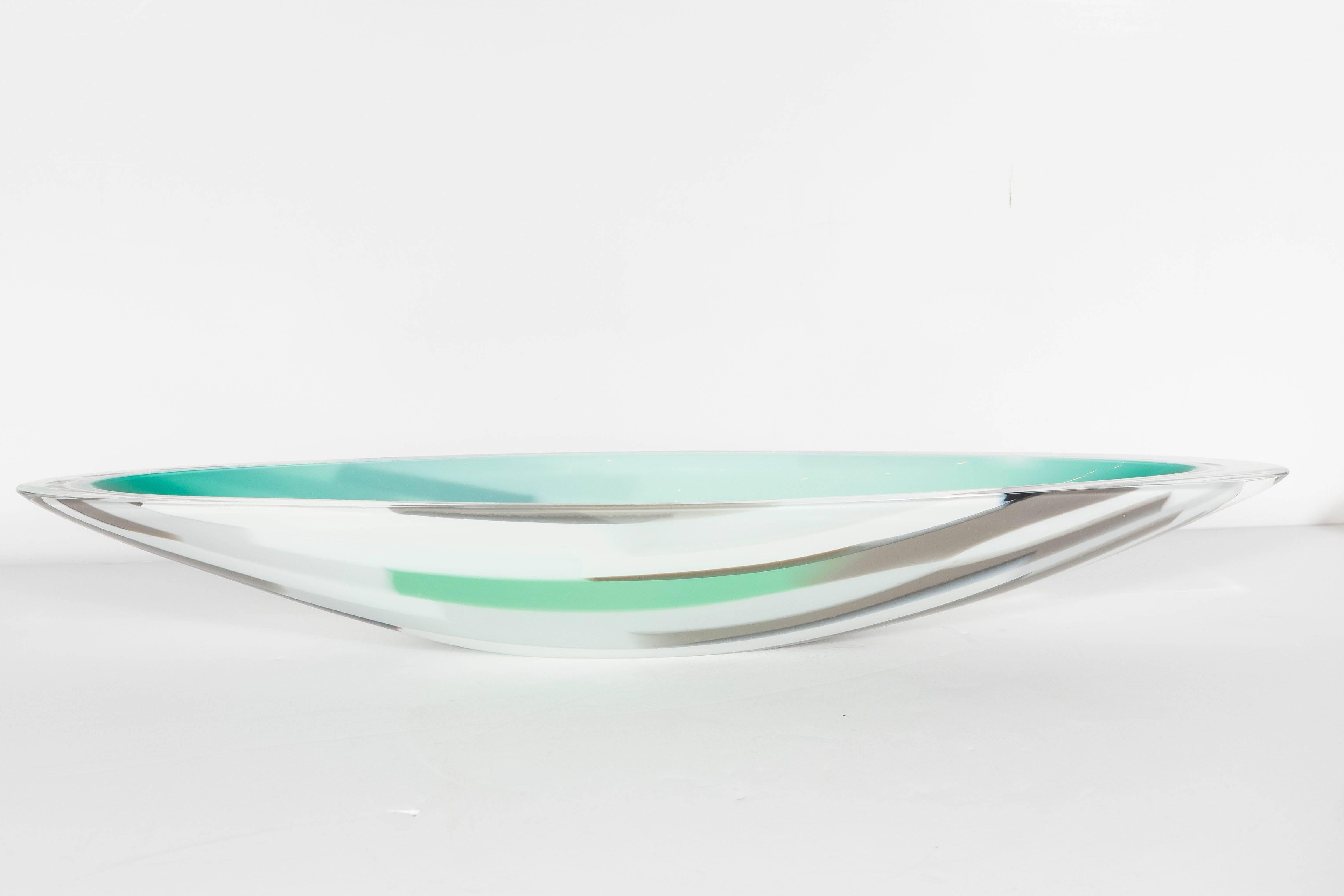 Mid-Century Modern Modernist Murano Glass Limited Edition Bowl by Seguso Titled 