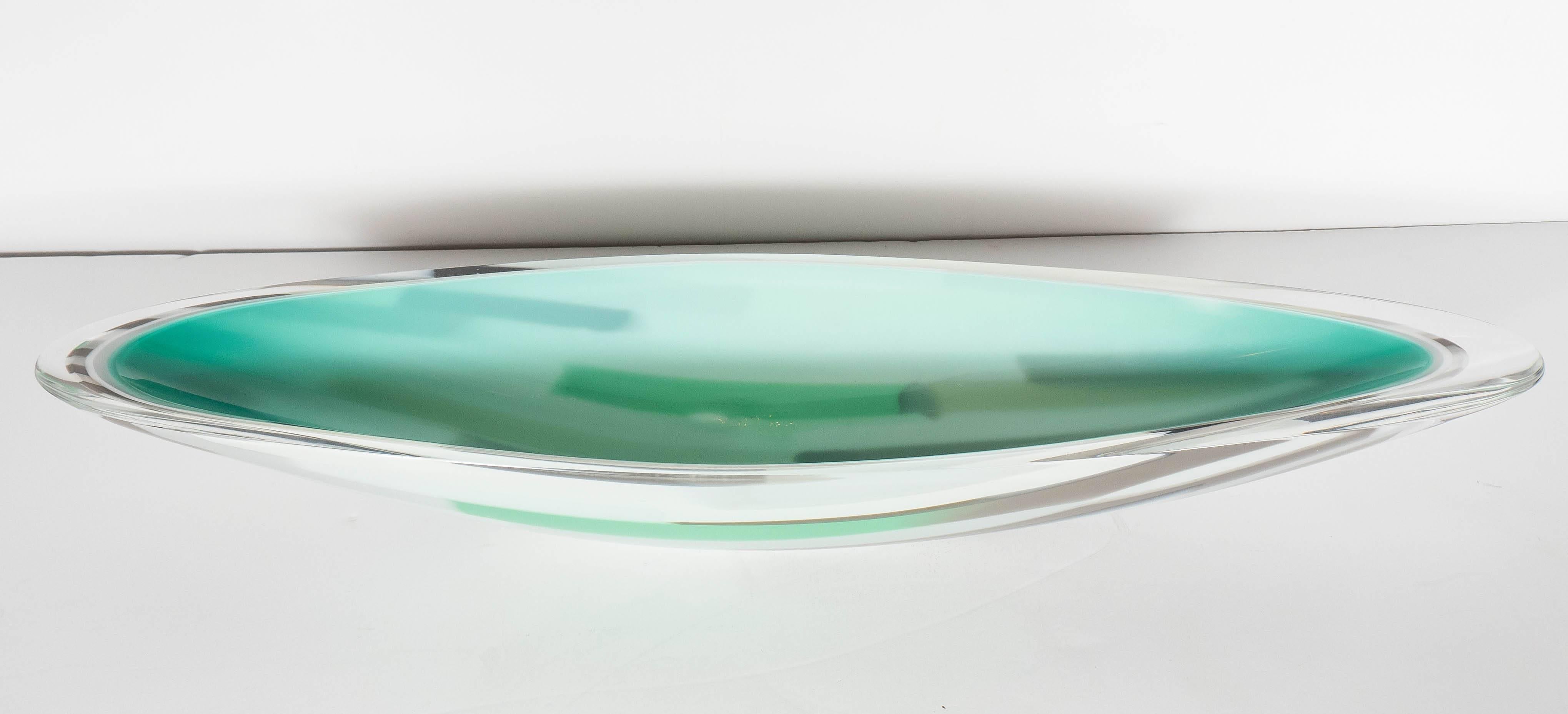 Modernist Murano Glass Limited Edition Bowl by Seguso Titled 