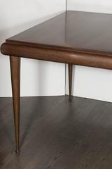 Stunning Mid-Century Modernist Sculptural Dining Table in Hand-Rubbed Walnut