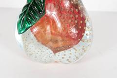 Mid-Century Modernist Handblown Murano Glass Pear by Alfredo Barbini