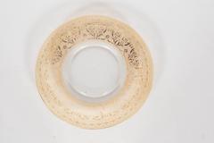 Splendid Set of Six Antique Gilded and Sterling Overlay Glass Dessert Plates