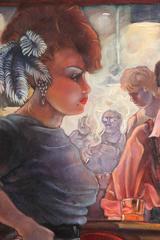 Bartender and the Ladies Oil on Canvas by Keith Keller