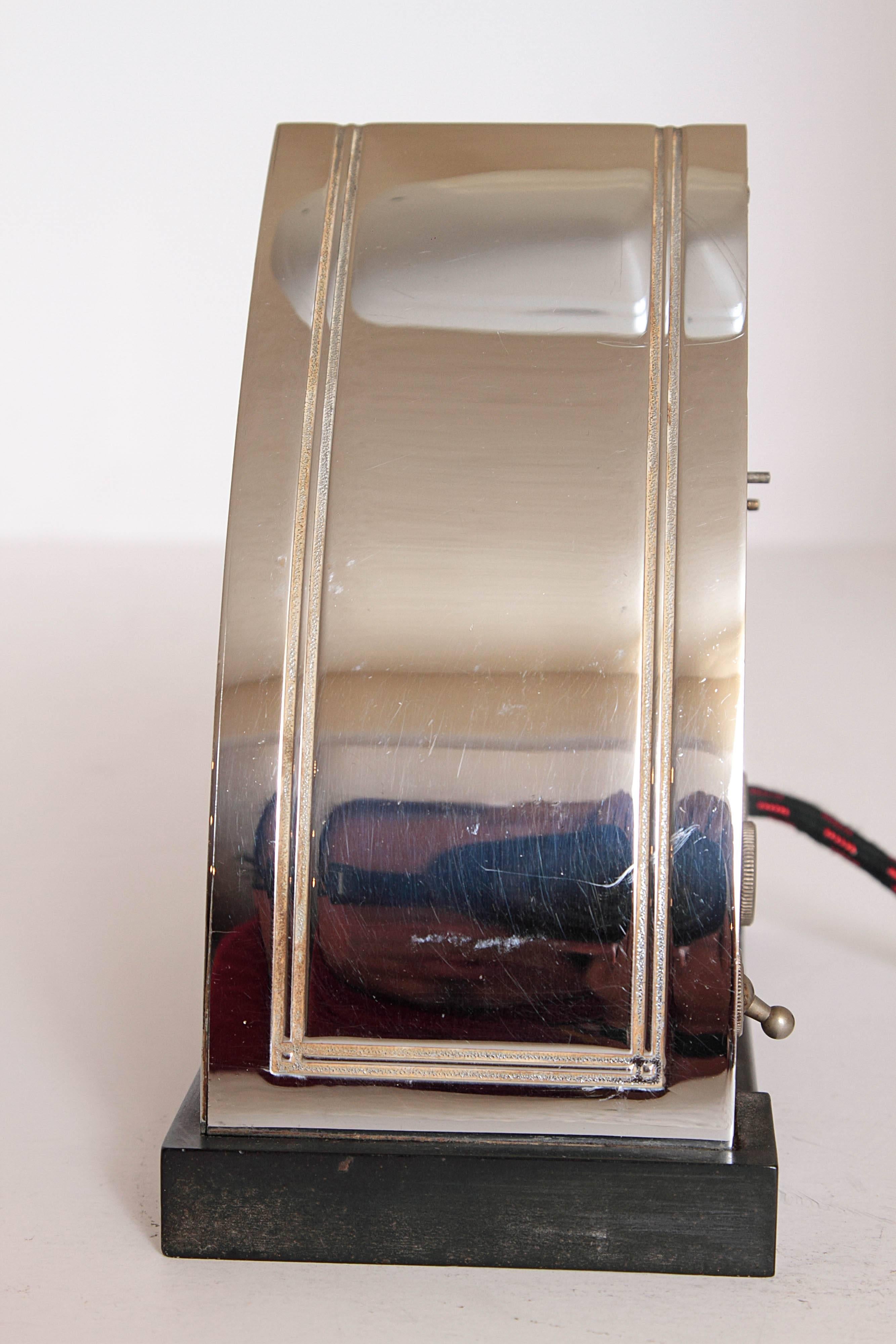 American Iconic Patented Raymond Patten Hotpoint Art Deco Machine Age Slave Clock