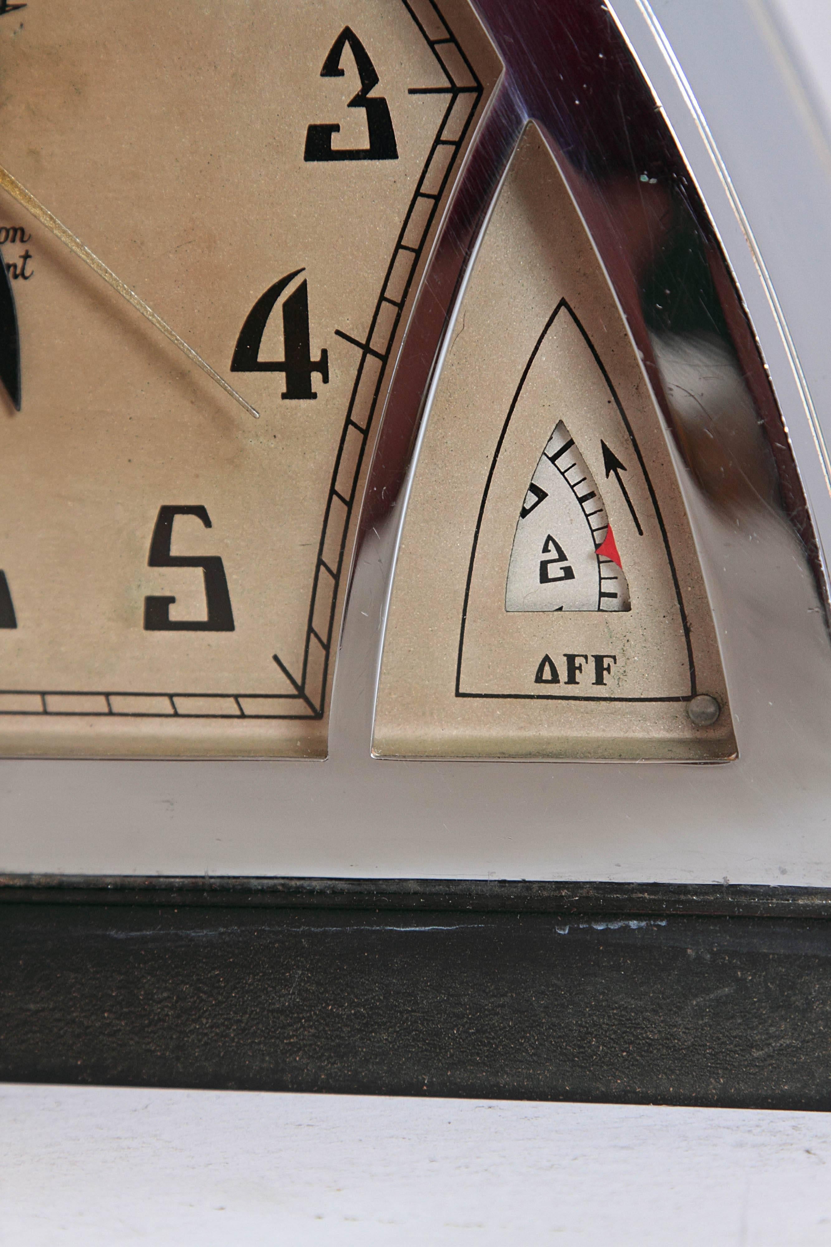 Iconic Patented Raymond Patten Hotpoint Art Deco Machine Age Slave Clock 3