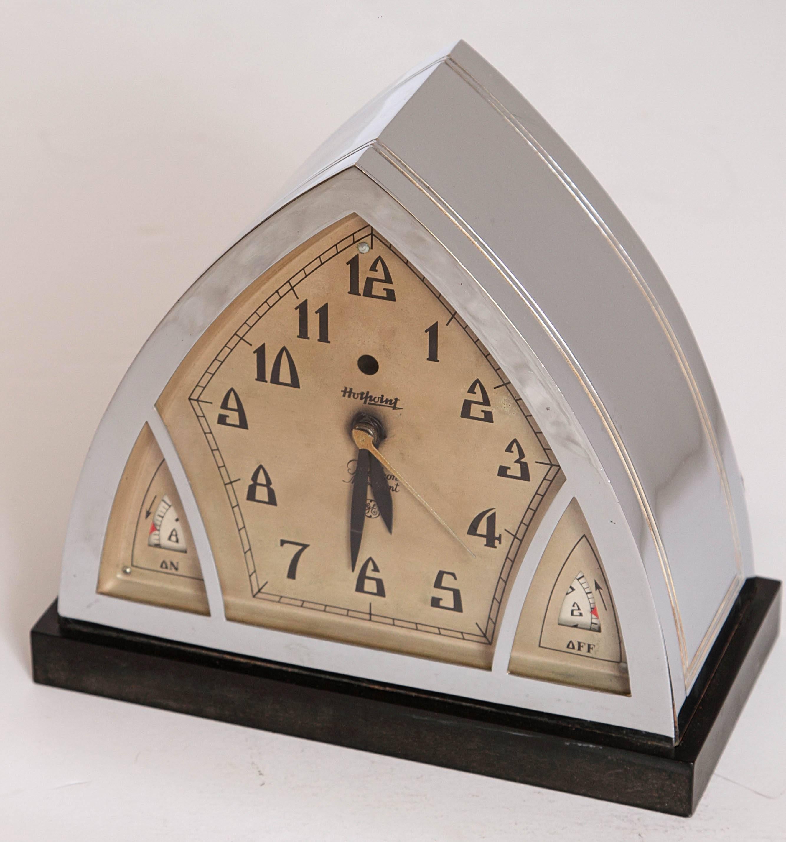 Iconic Patented Raymond Patten Hotpoint Art Deco Machine Age Slave Clock 5