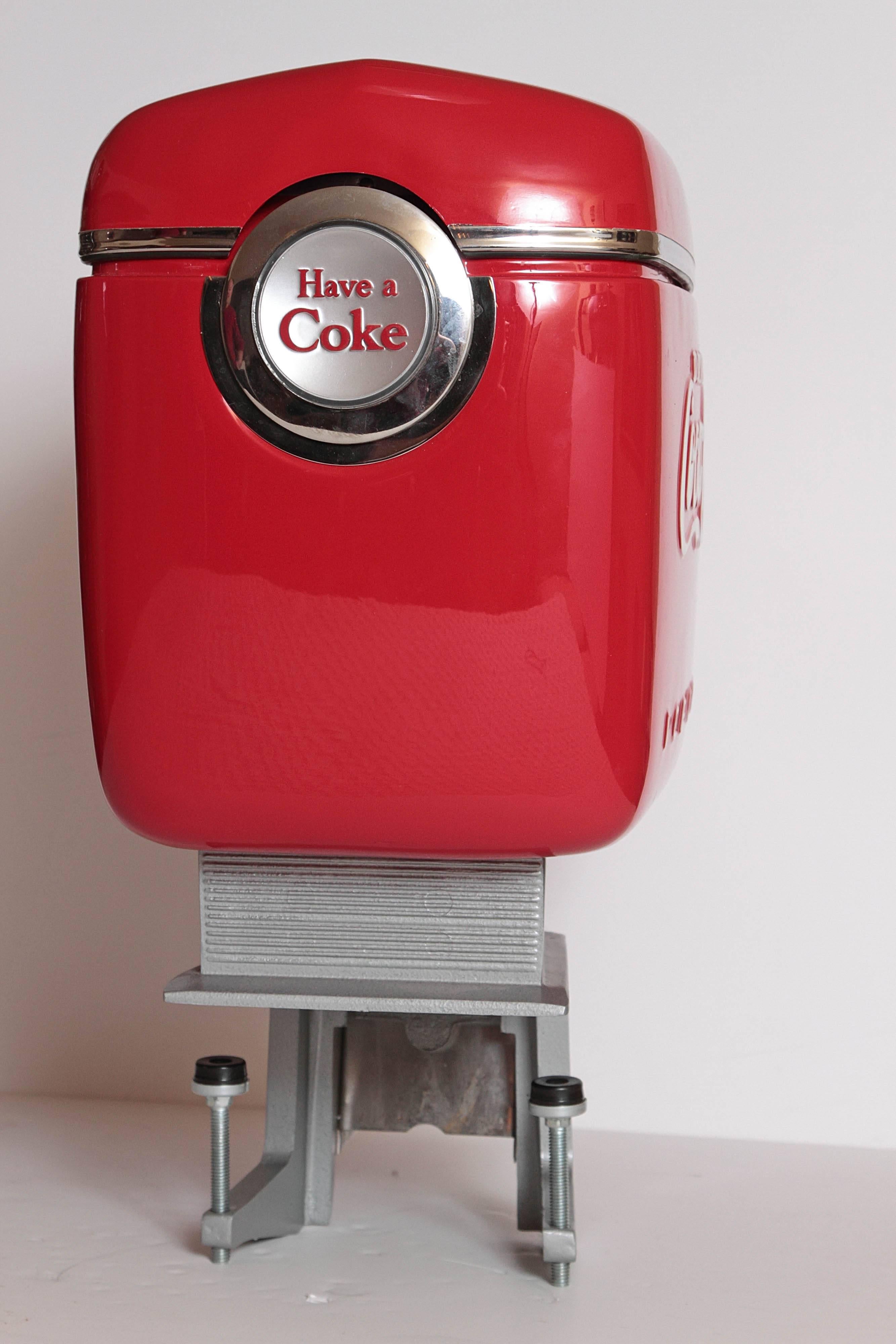 Mid-Century Modern Machine Age Mid Century Pristine Raymond Loewy Dispenser for Coca Cola, 1948