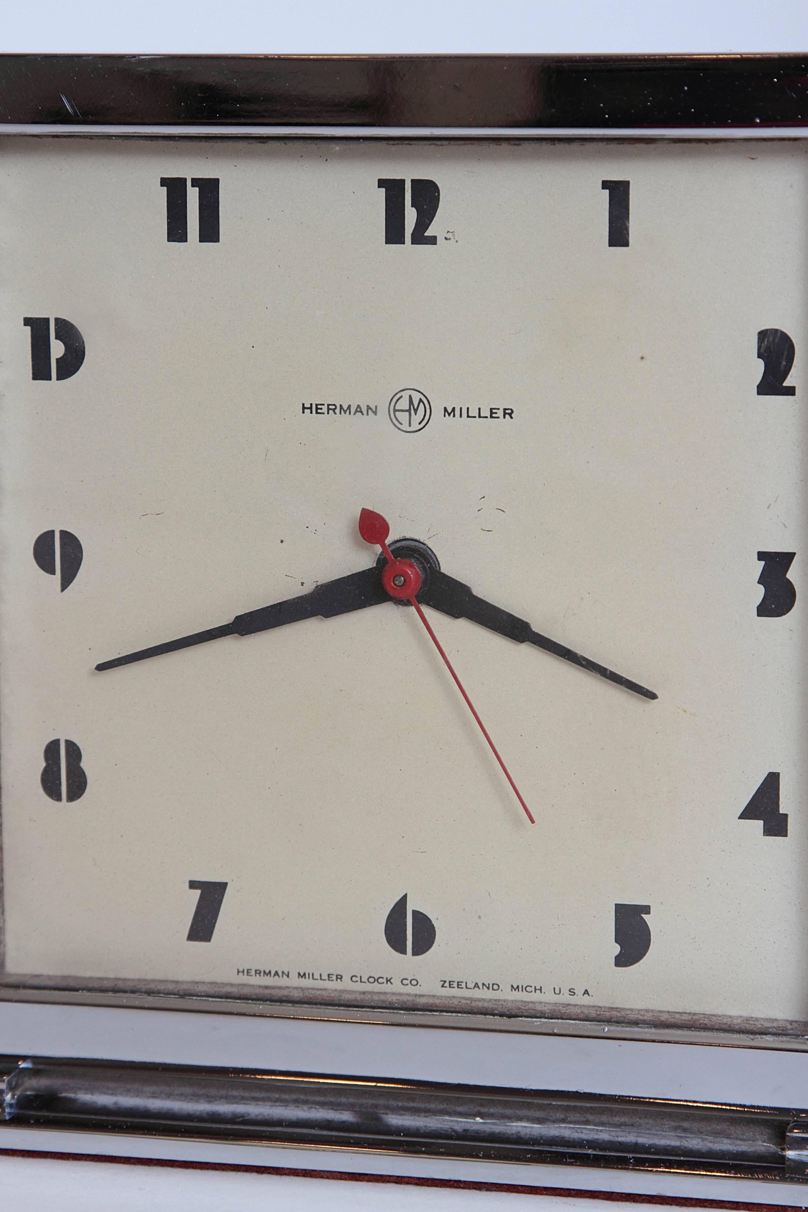 Gilbert Rohde for Herman Miller Original Working Machine Age Skyscraper Clock 2