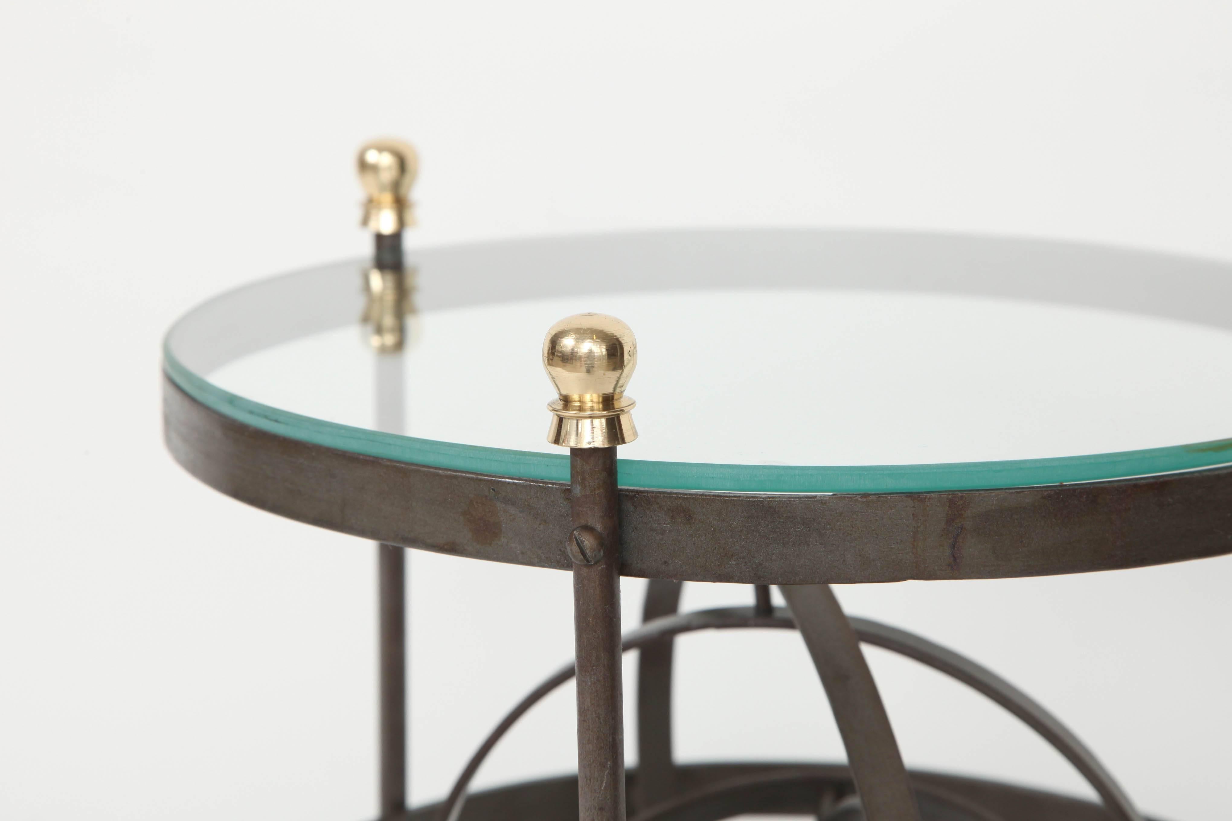 Bronze and Iron Astrolabe Side Table 2