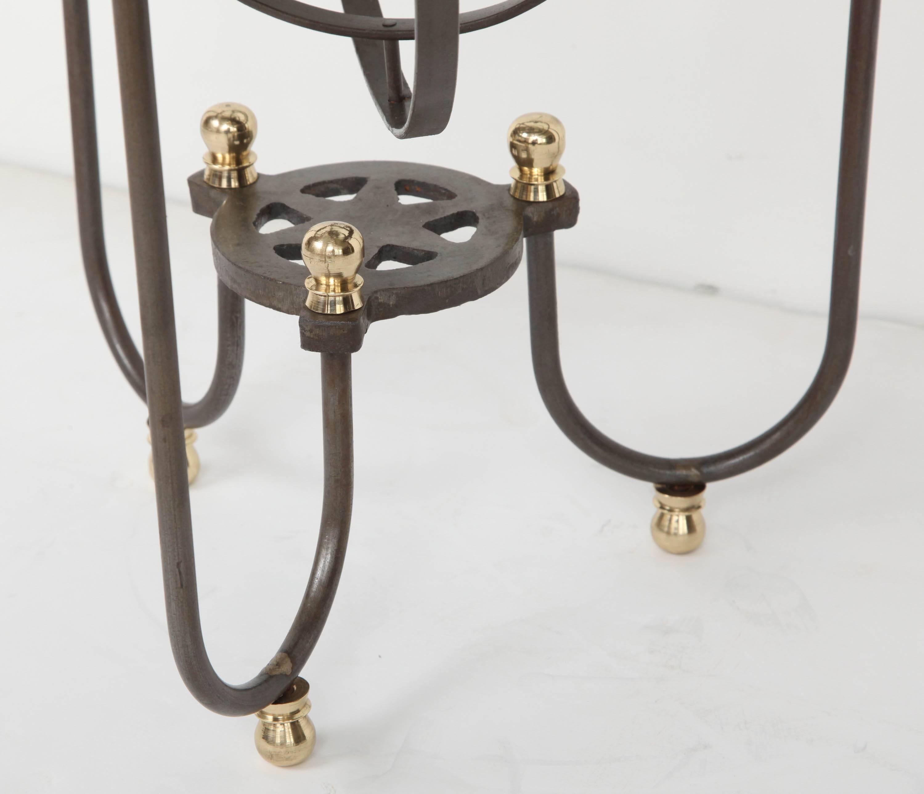 Bronze and Iron Astrolabe Side Table 3