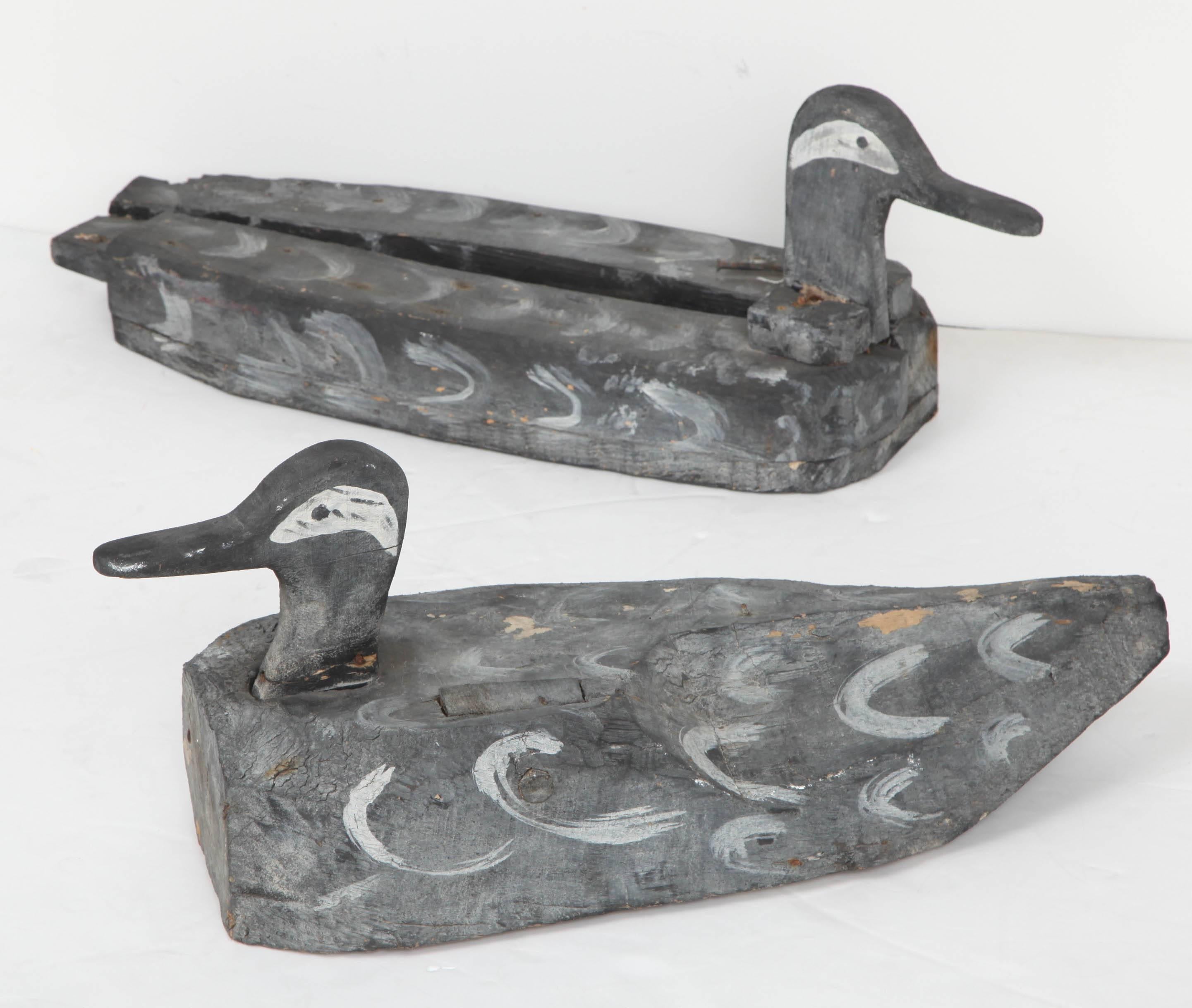 Hand Carved Duck Decoys In Good Condition For Sale In Mt. Kisco, NY