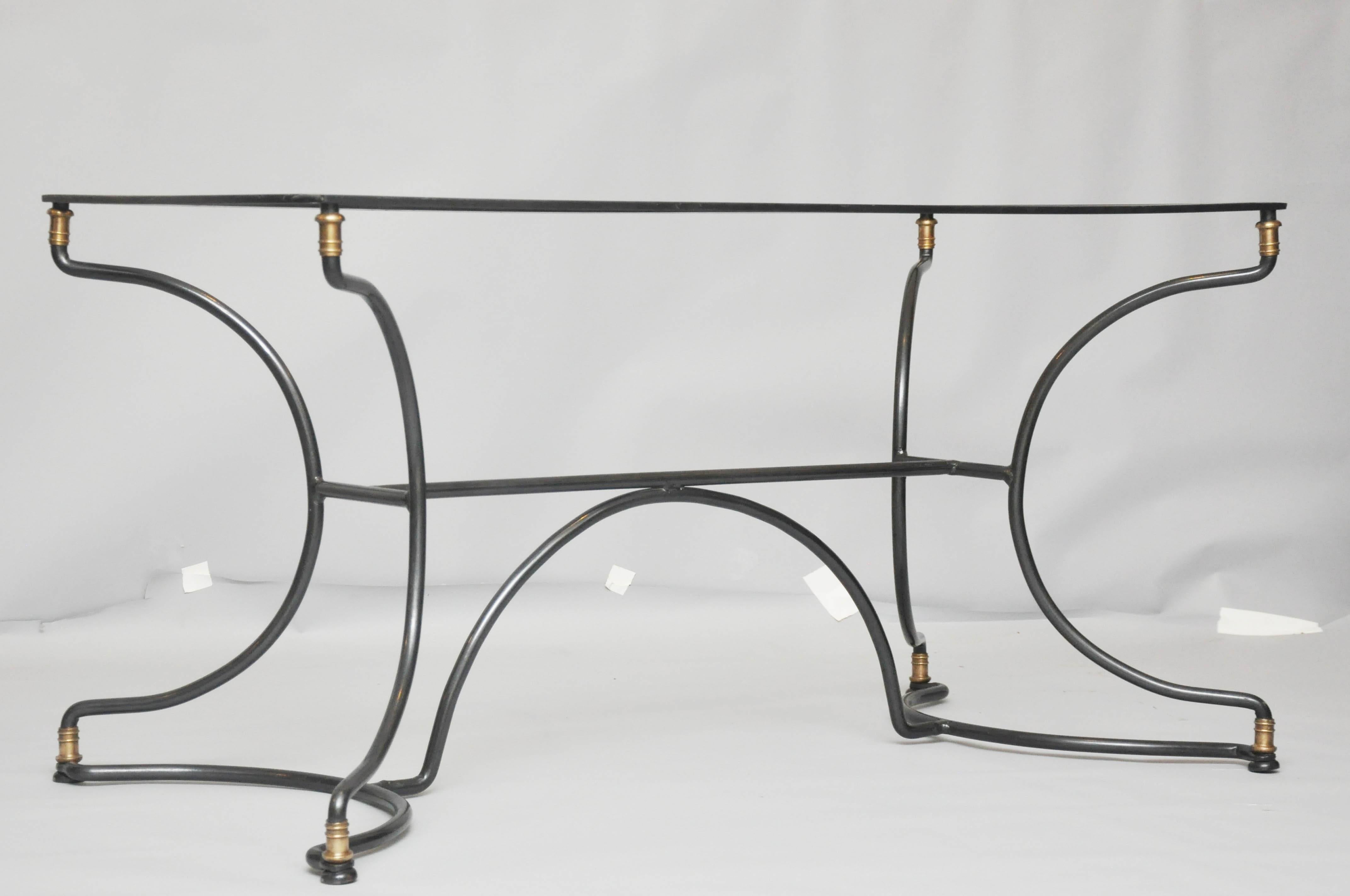Iron French Art Deco Cafe Table For Sale