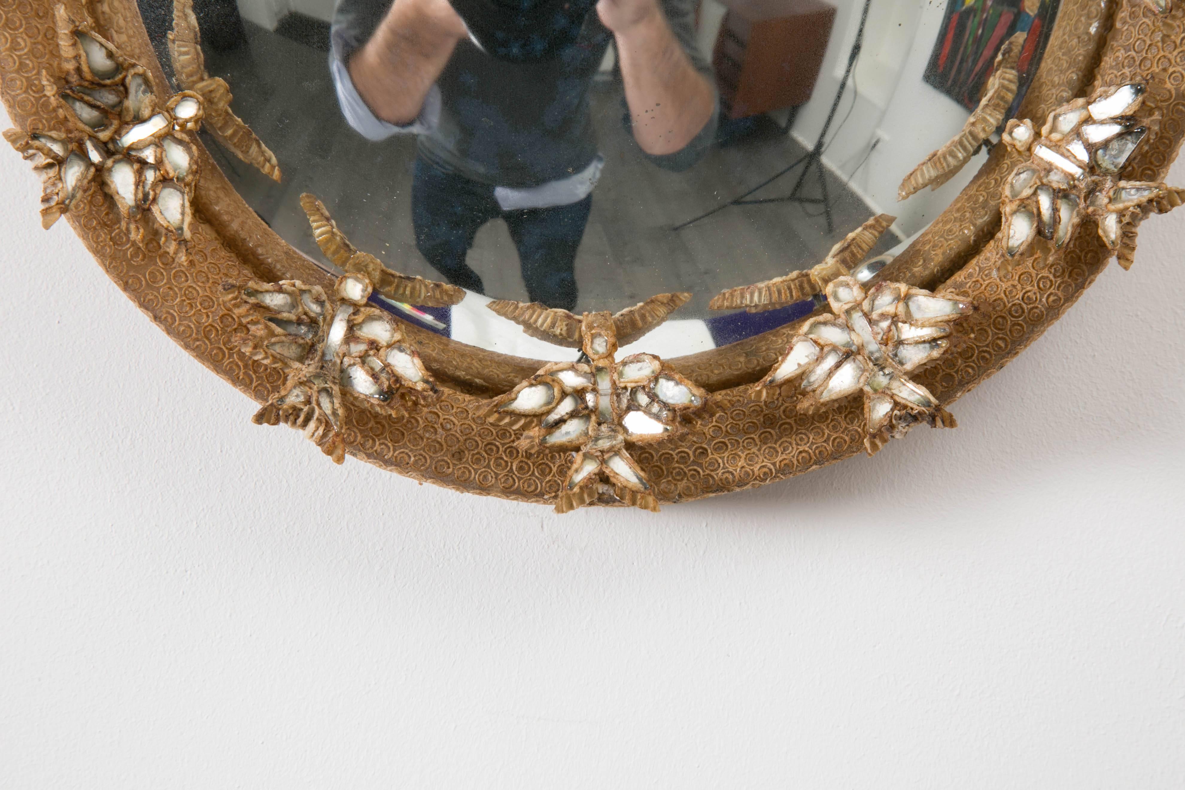 Mid-20th Century Line Vautrin, Skylark Mirror