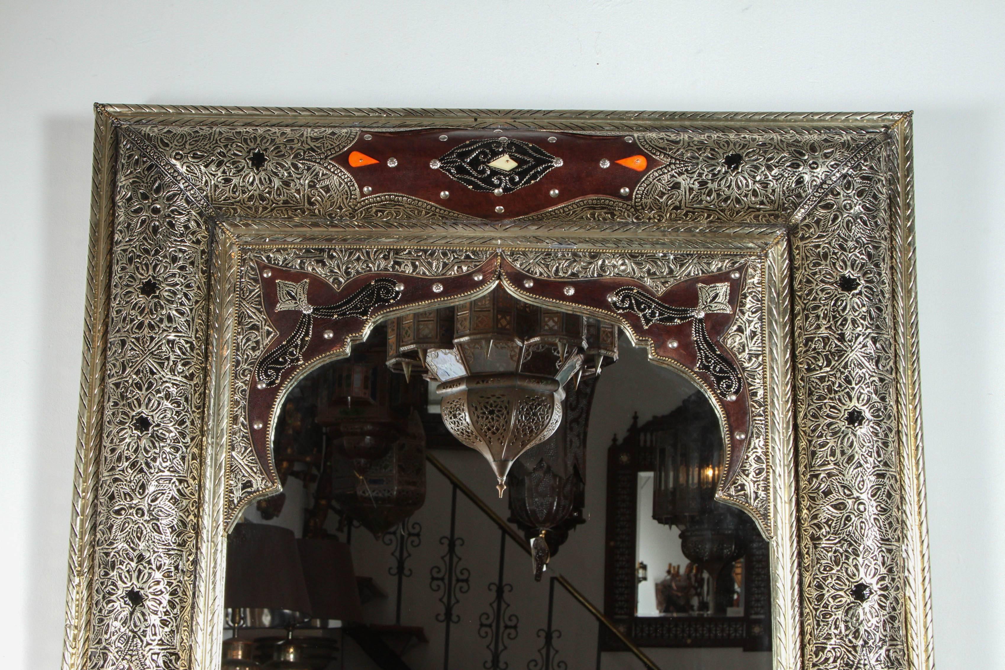 moroccan metal mirror