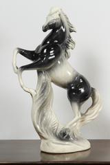 1950s Large Ceramic Horse Statues