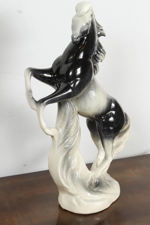 1950s Large Ceramic Horse Statues at 1stDibs large horse statues for sale