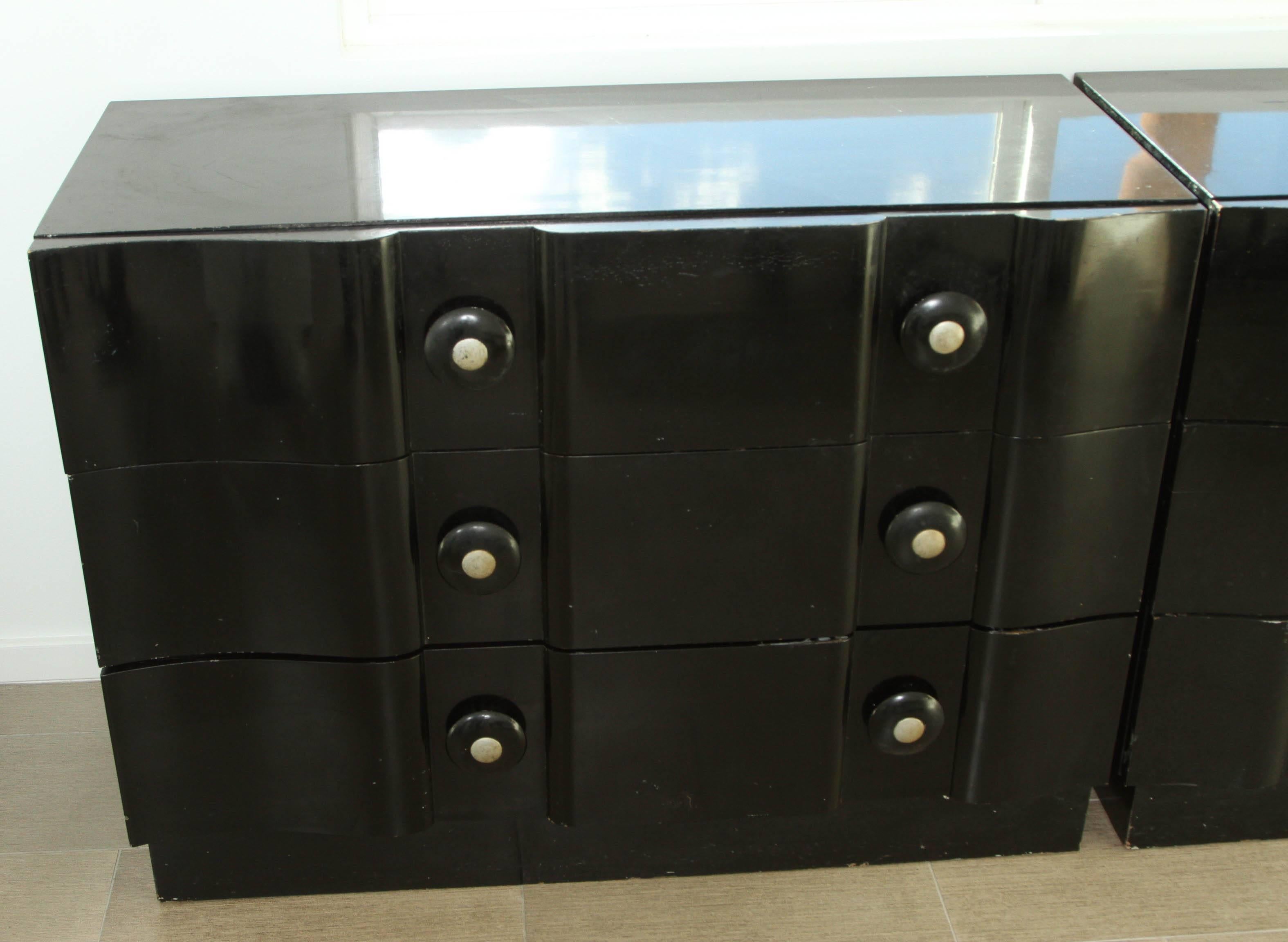 Fabulous pair of sophisticated dressers by James Mont 3