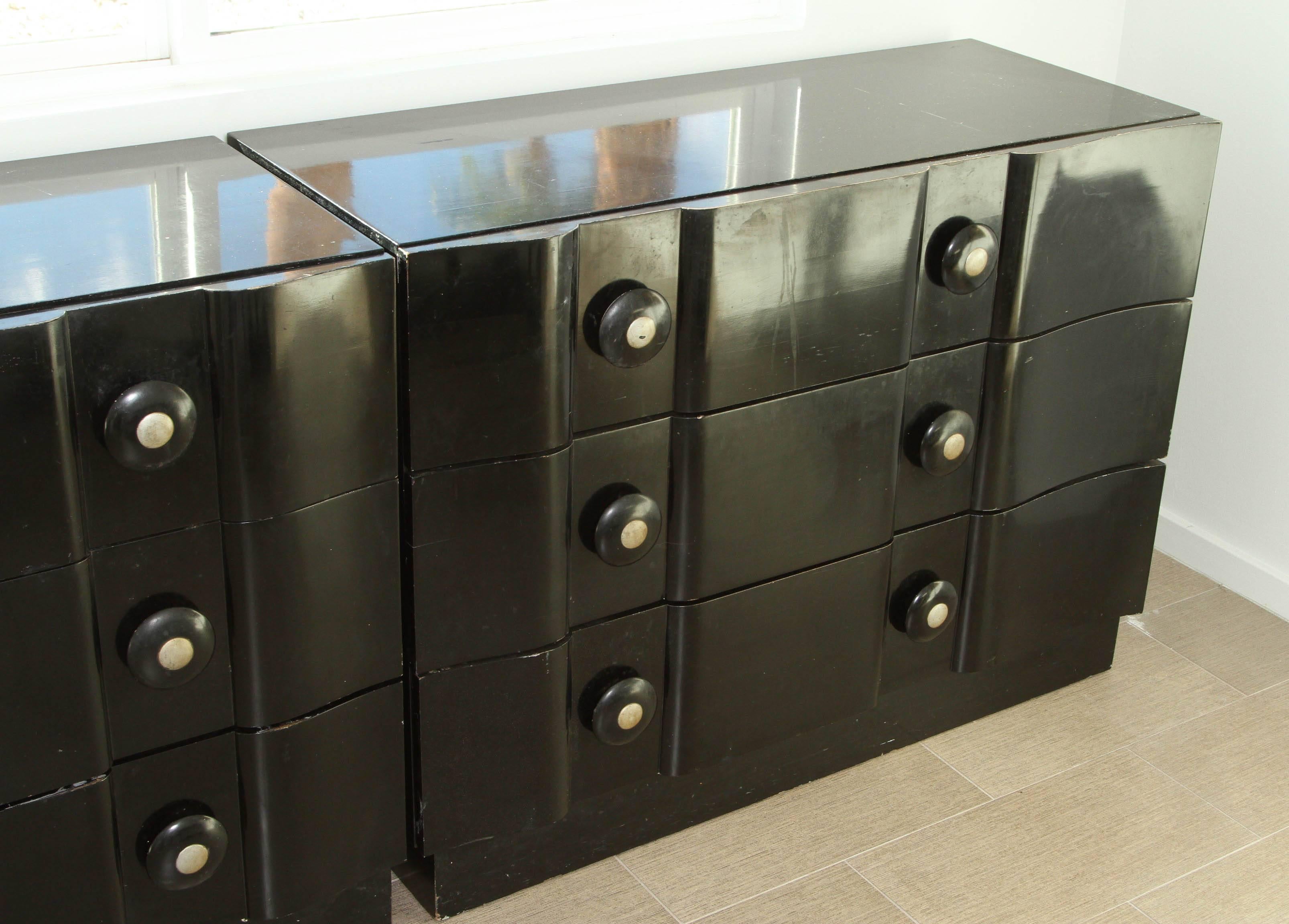 Fabulous pair of sophisticated dressers by James Mont 4