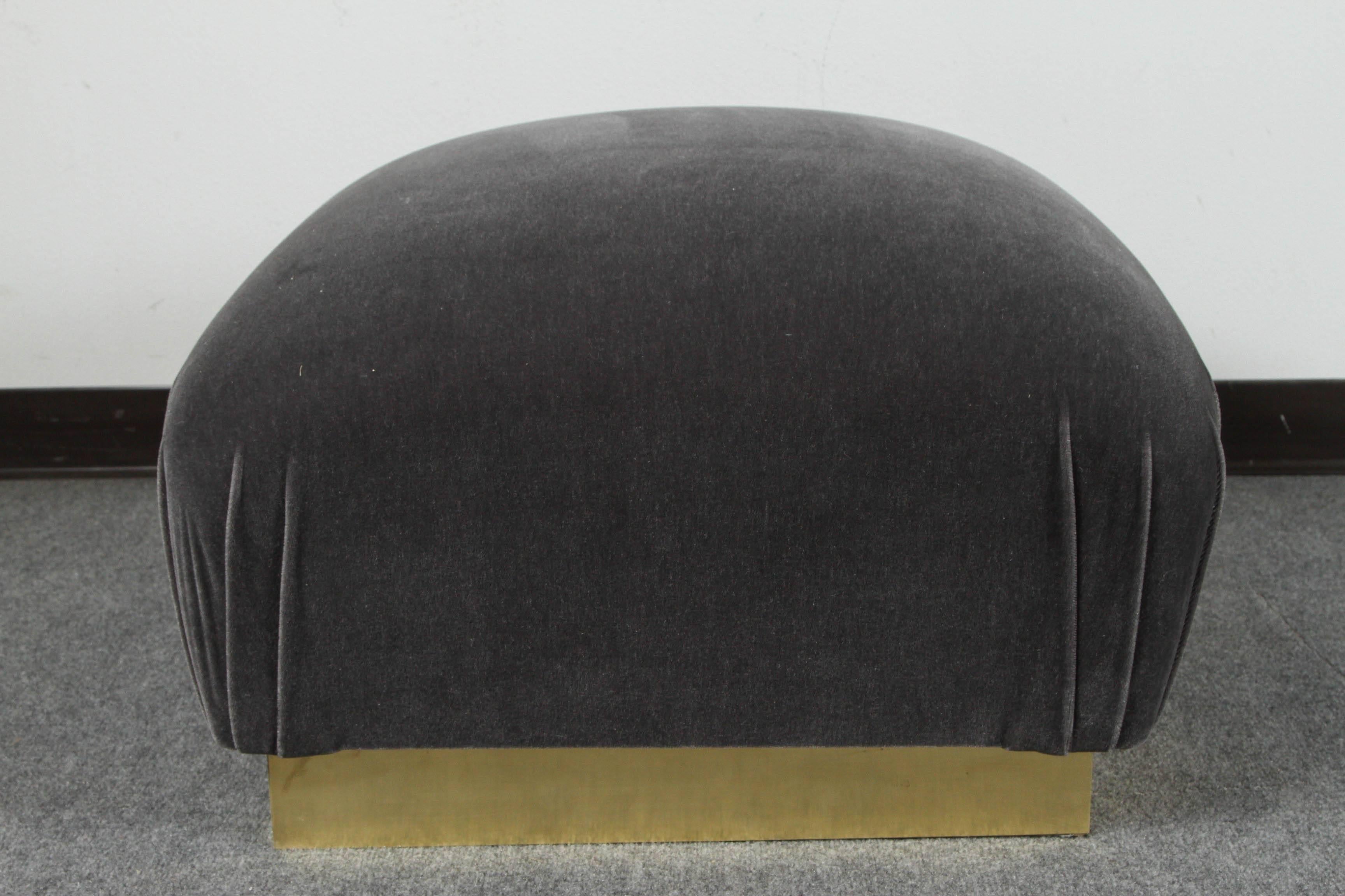 American Pair of Pouf Ottomans by Steve Chase