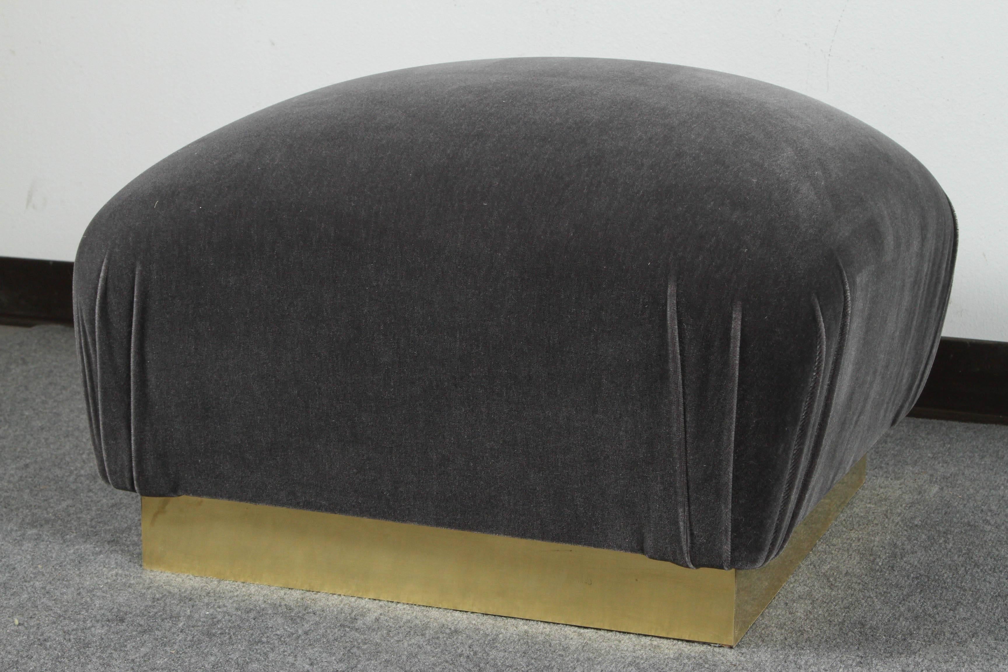 Late 20th Century Pair of Pouf Ottomans by Steve Chase