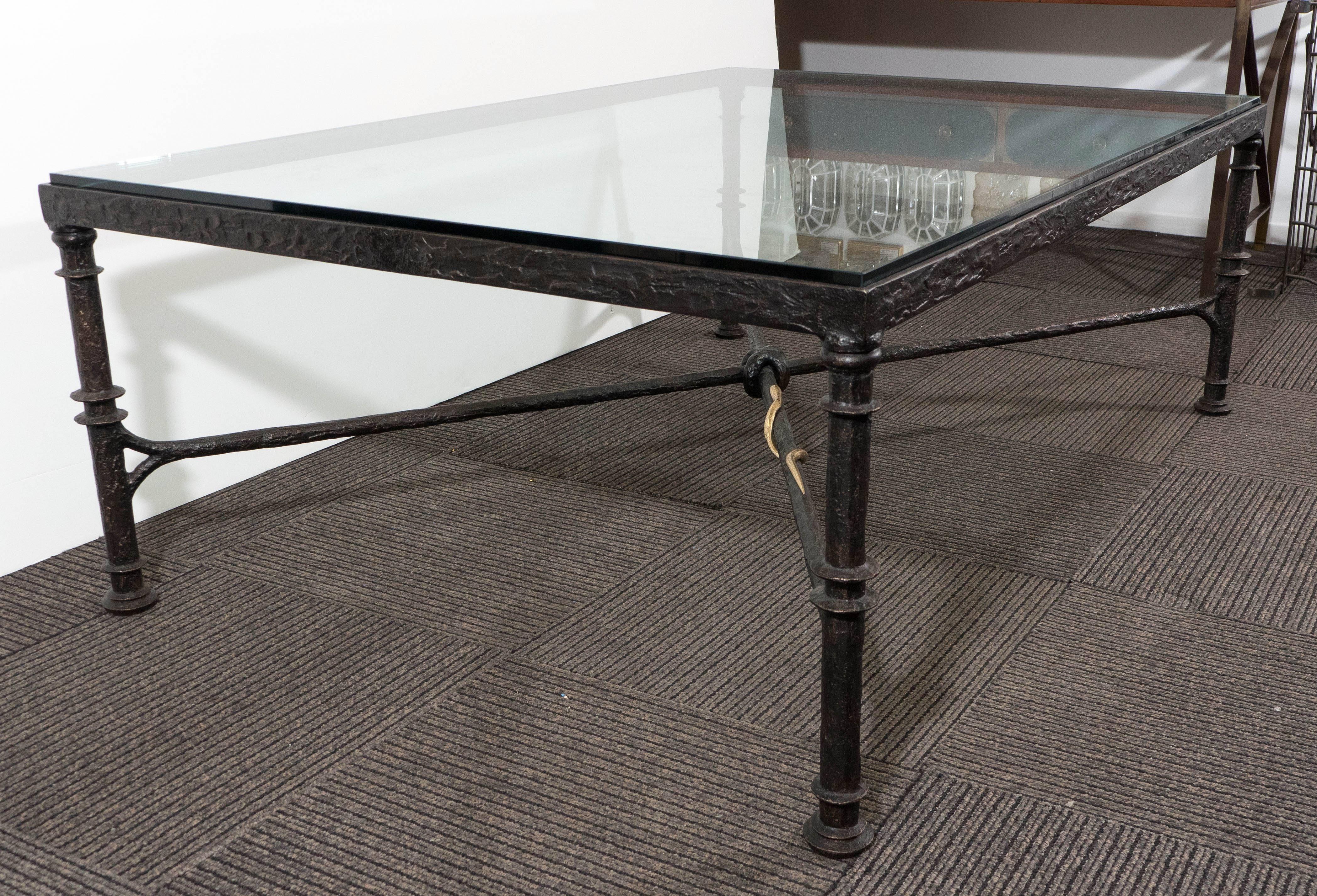Christopher Chodoff ‘Etruscan’ Coffee Table in Cast Bronze with Gold-Toned Snake 4
