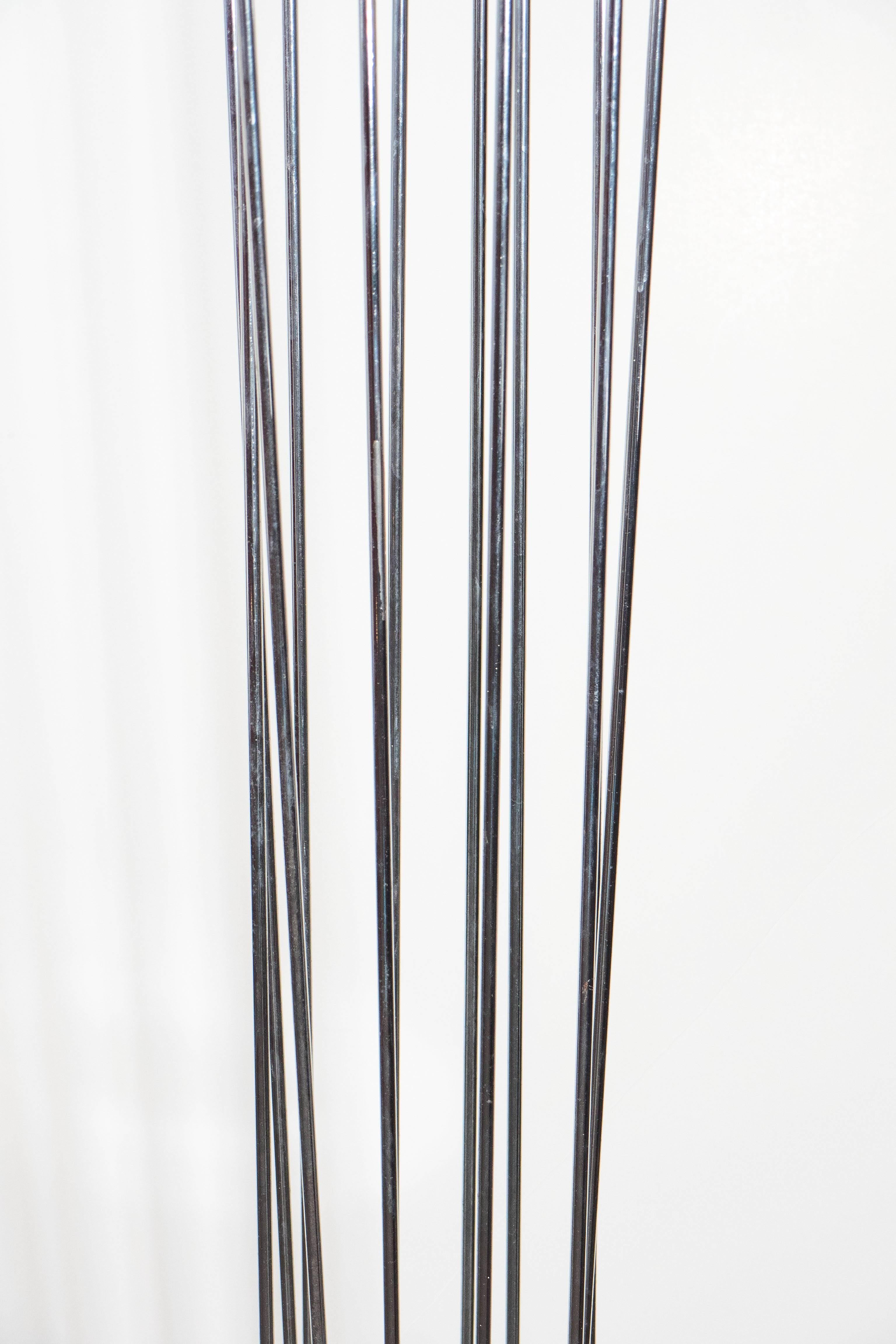 Curtis Jere Illuminated Kinetic Floor Lamp in Chrome and Brass In Good Condition In New York, NY