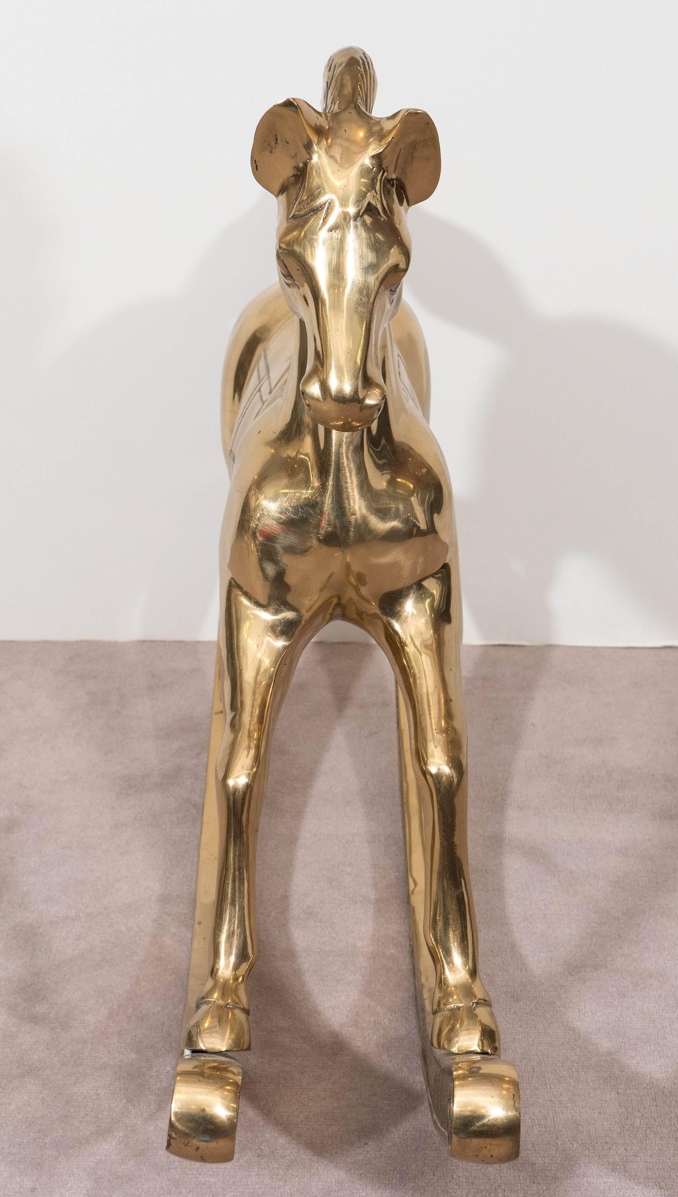 Brass Rocking Horse 1