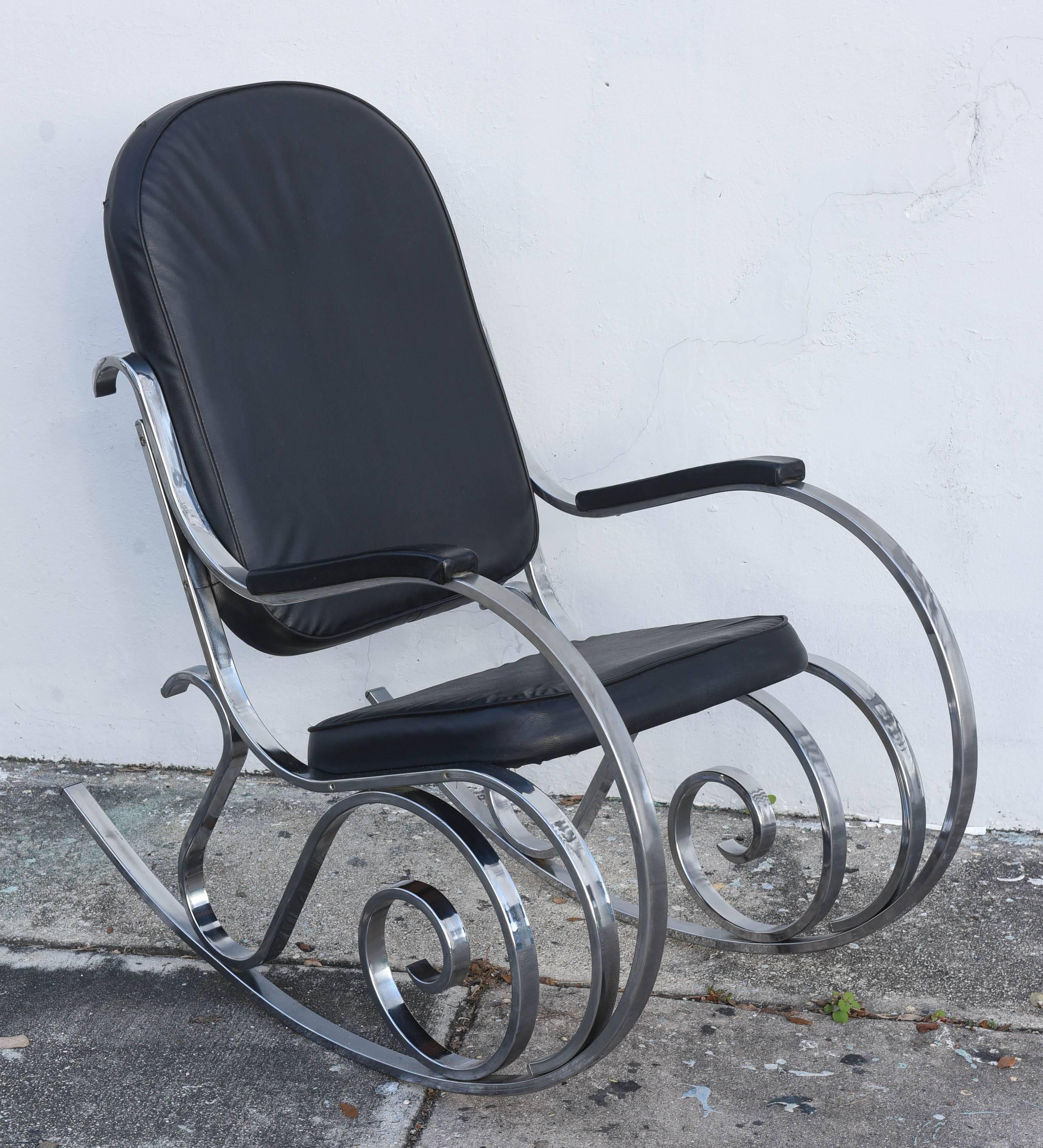 Mcm Spring Rocker Maison Jansen MCM Chrome Rocker, 1970, France For Sale at 1stDibs | mcm ...
