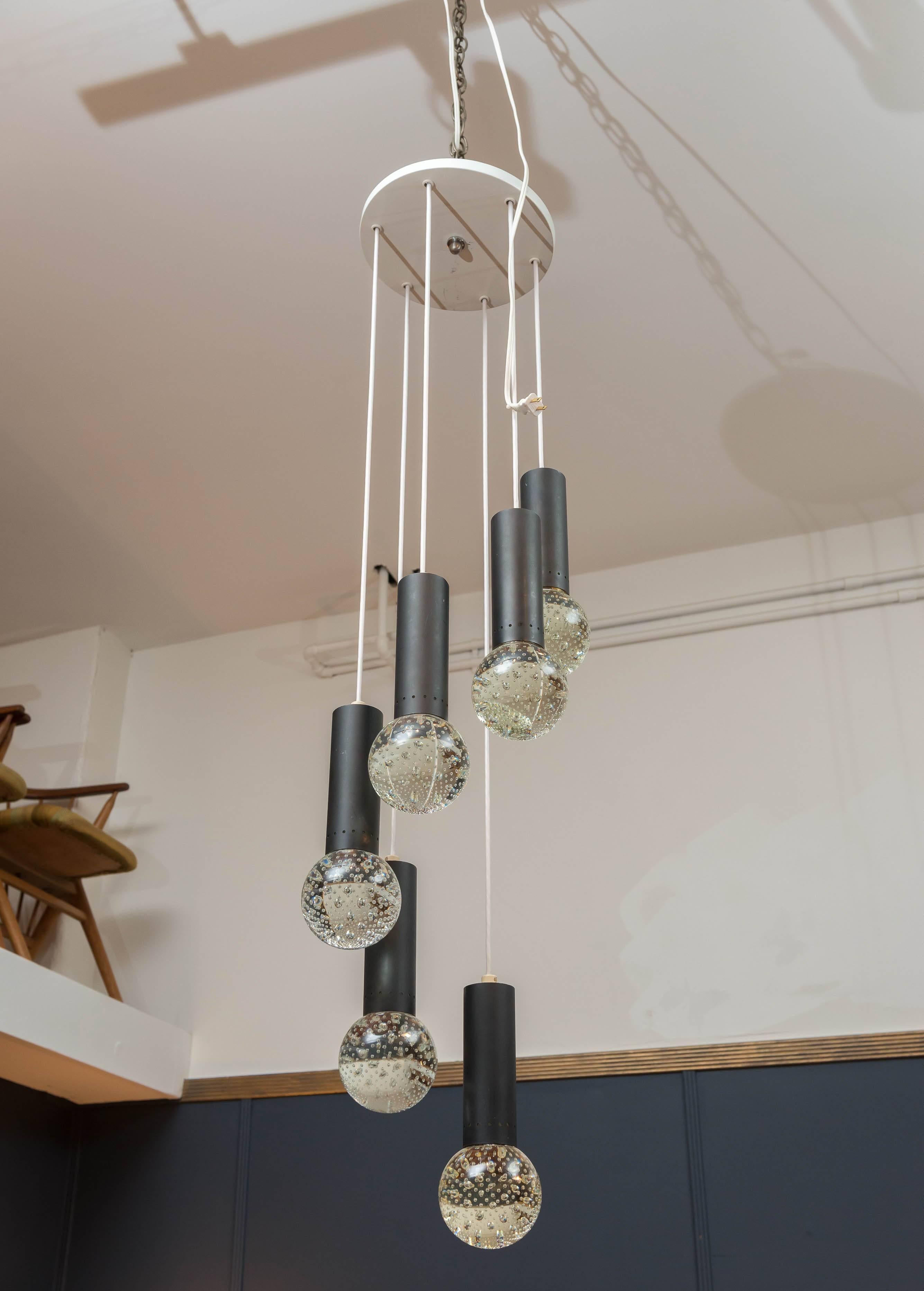Bubble Light Chandelier in the style of Gino Sarfatti 4