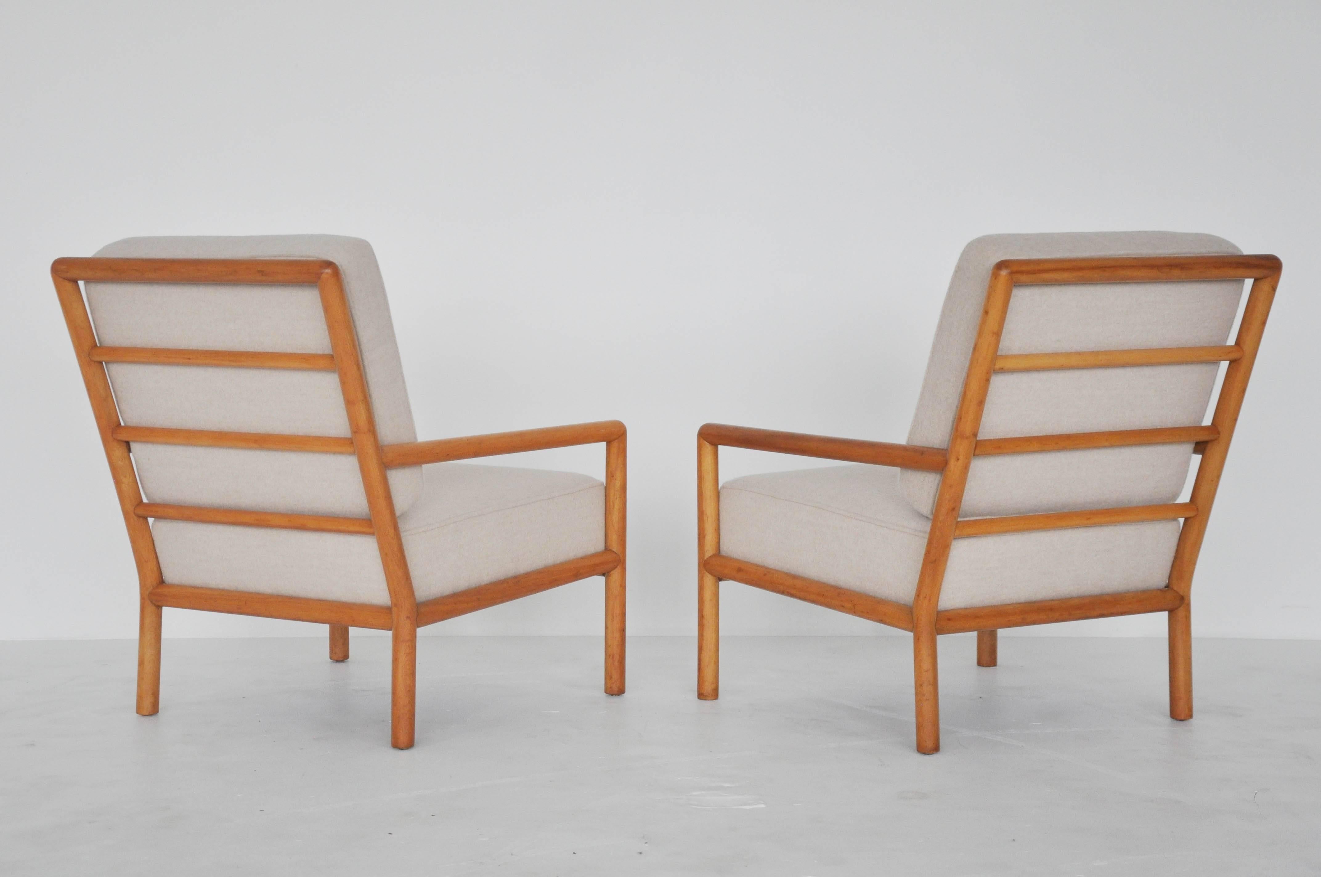 T.H. Robsjohn-Gibbings Lounge Chairs 1