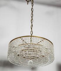 Elegant Crystal Beaded Chandelier Designed by Bakalowits