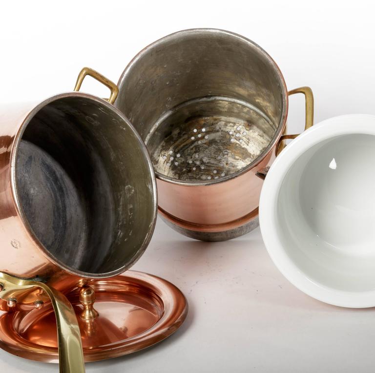 French Copper Steamer, Double Boiler "Bain Marie" at 1stDibs antique