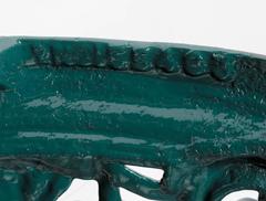 English Circular Cast Iron Ram's Head Leg Pub Table