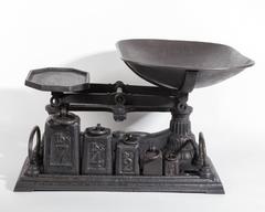English, 19th Century Polished Cast Iron Scale