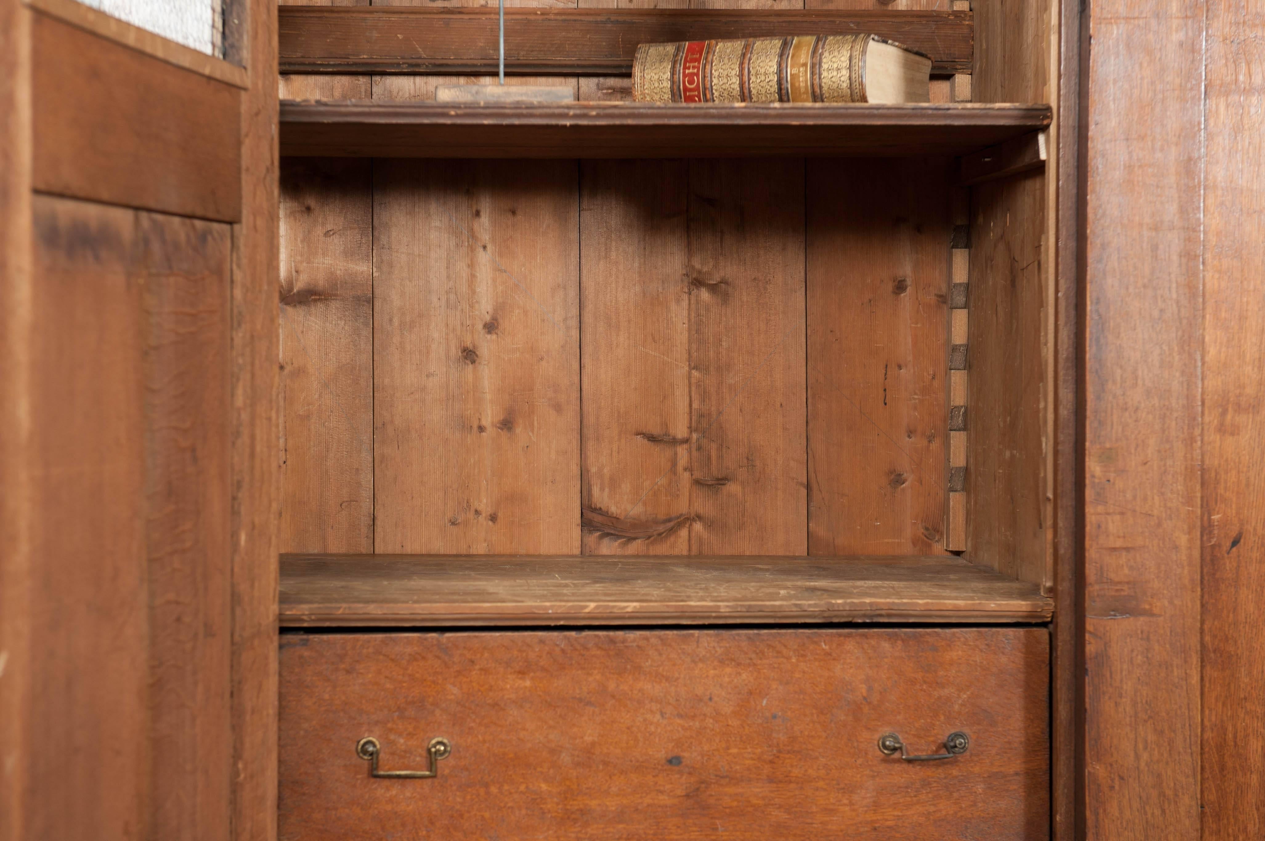 large antique bookcase