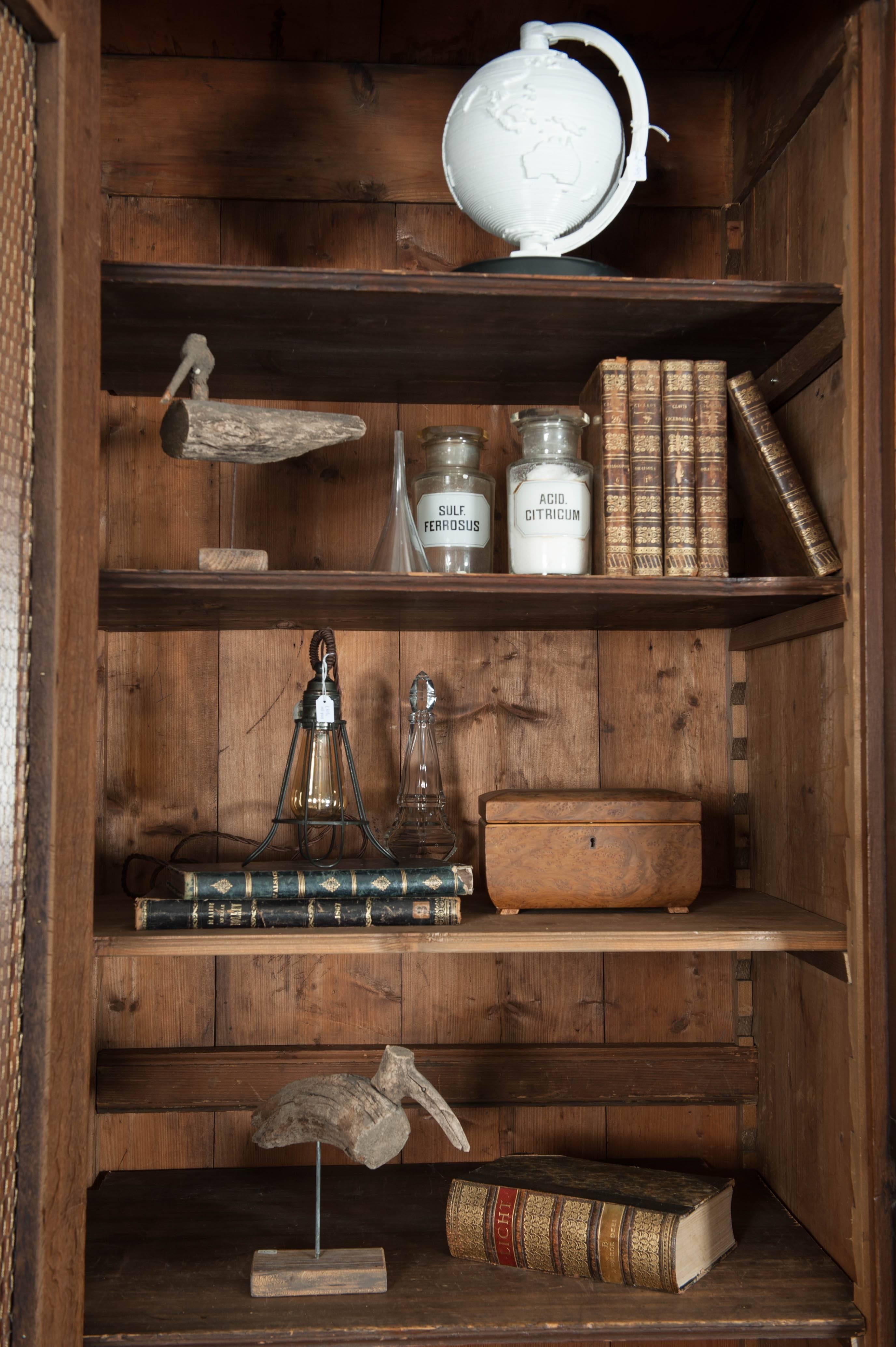 19th Century Large Antique Oak Library Bookcase in Neoclassical Style For Sale