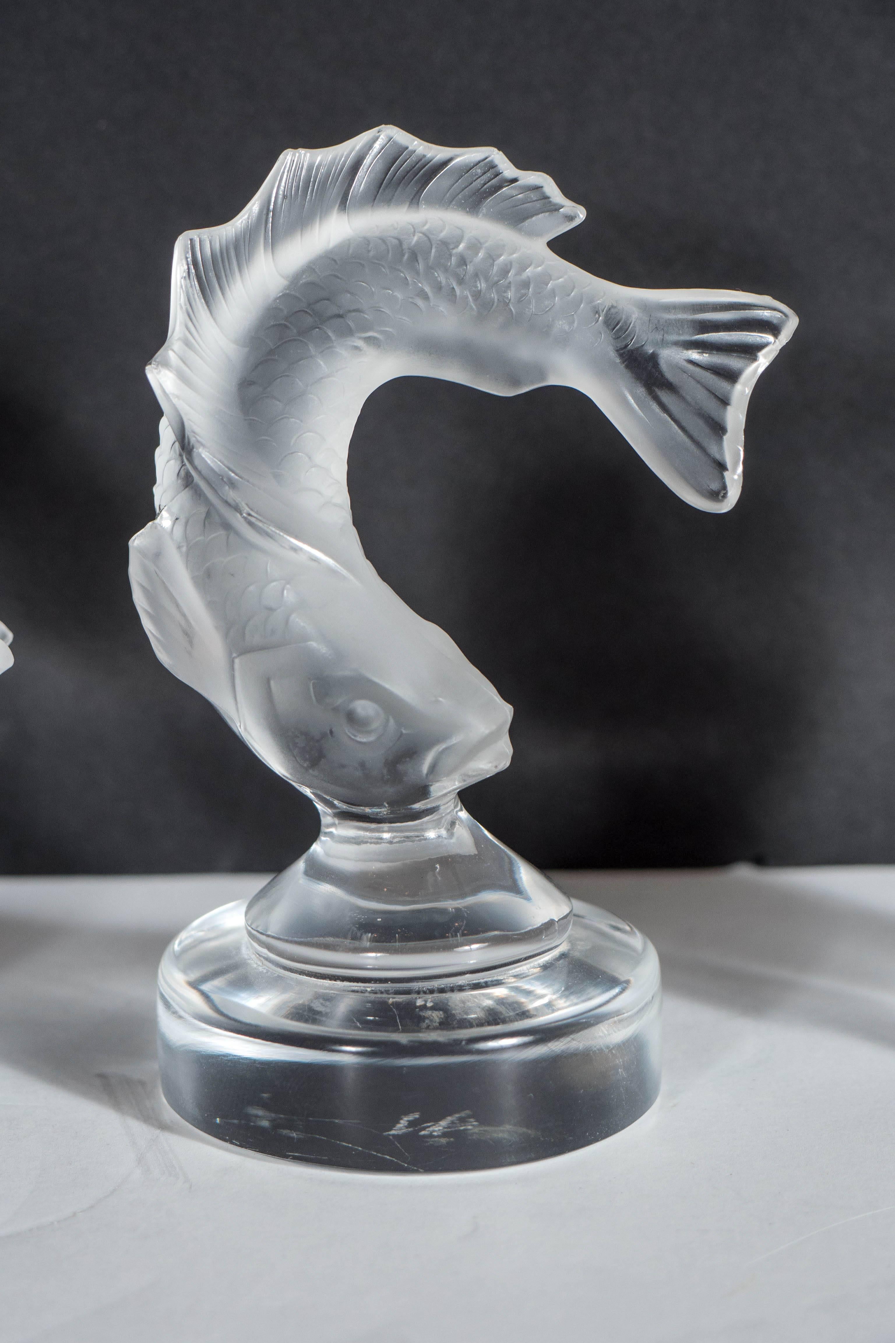 Collection of Lalique Animal Figurines in Frosted Crystal In Excellent Condition In New York, NY