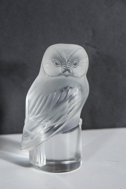 Collection of Lalique Animal Figurines in Frosted Crystal at 1stdibs