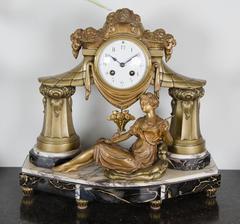 Art Deco Clock Garniture signed Limousin, circa 1930.