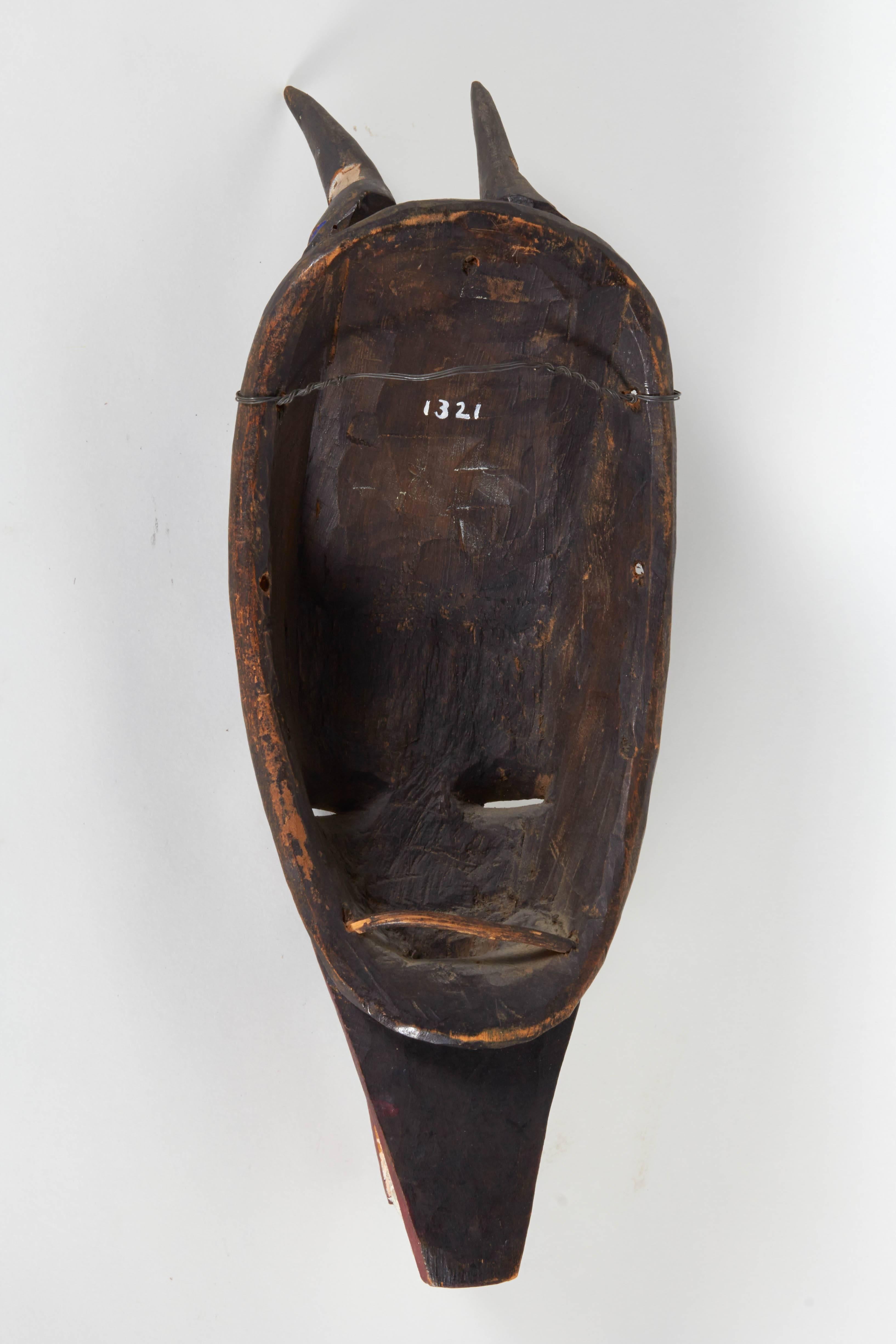 Guro Zamble (Antelope) Mask from Ivory Coast In Excellent Condition In New York, NY