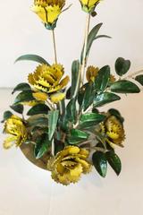 Midcentury Italian Tole Wild Flowers