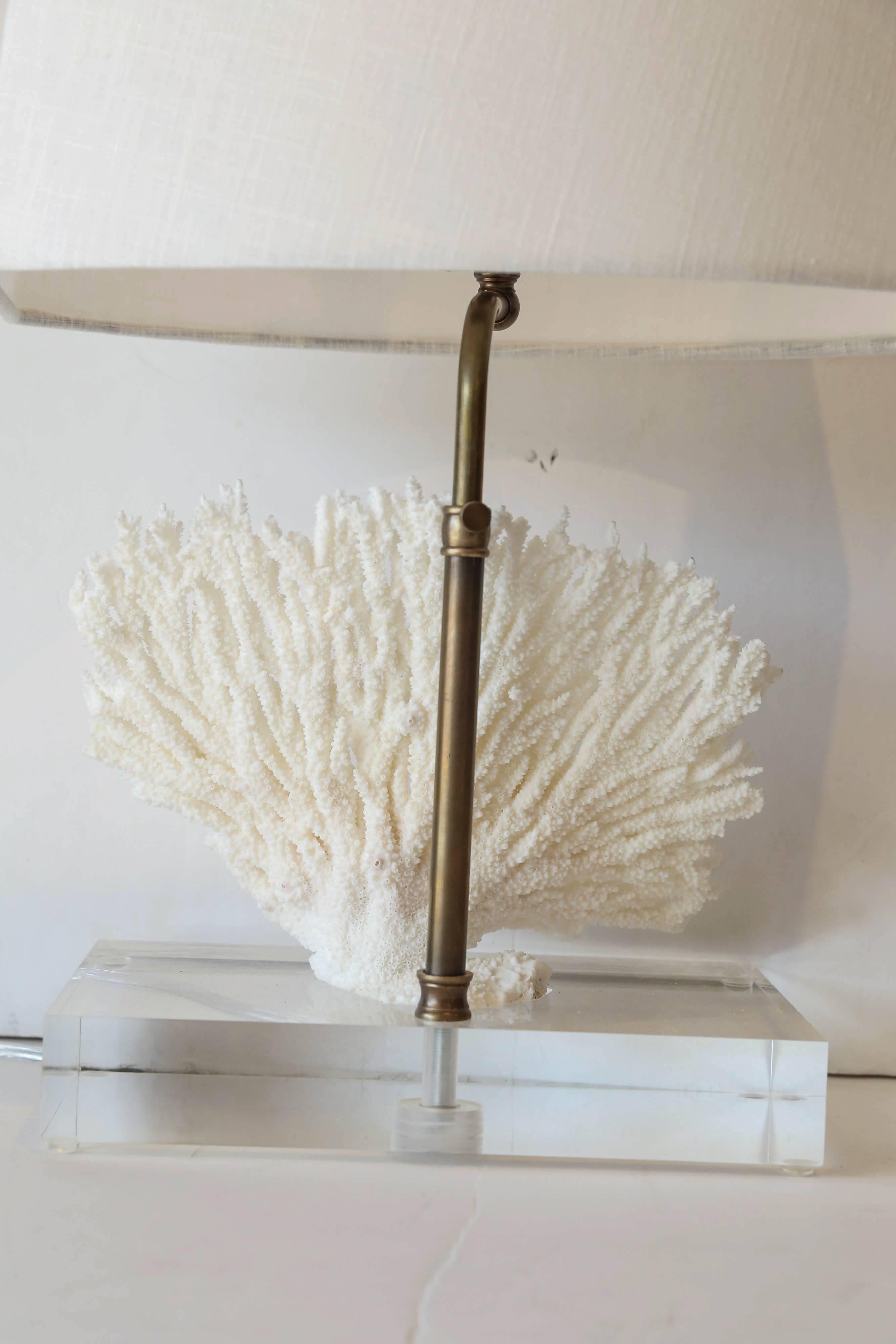 Coral Lamp In Excellent Condition In Houston, TX