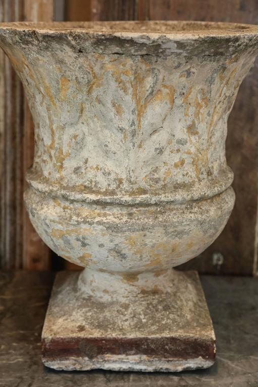 Pair of Concrete Urns at 1stDibs