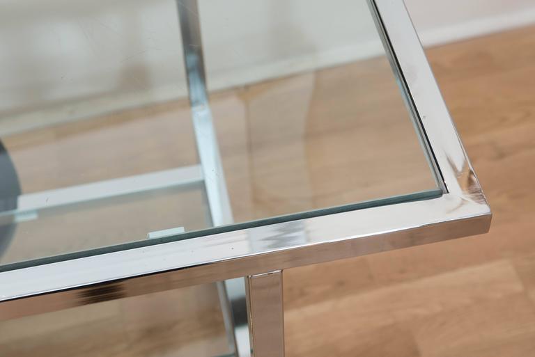 Canadian Designed Bar Cart in Chrome from the 1970s at 1stdibs