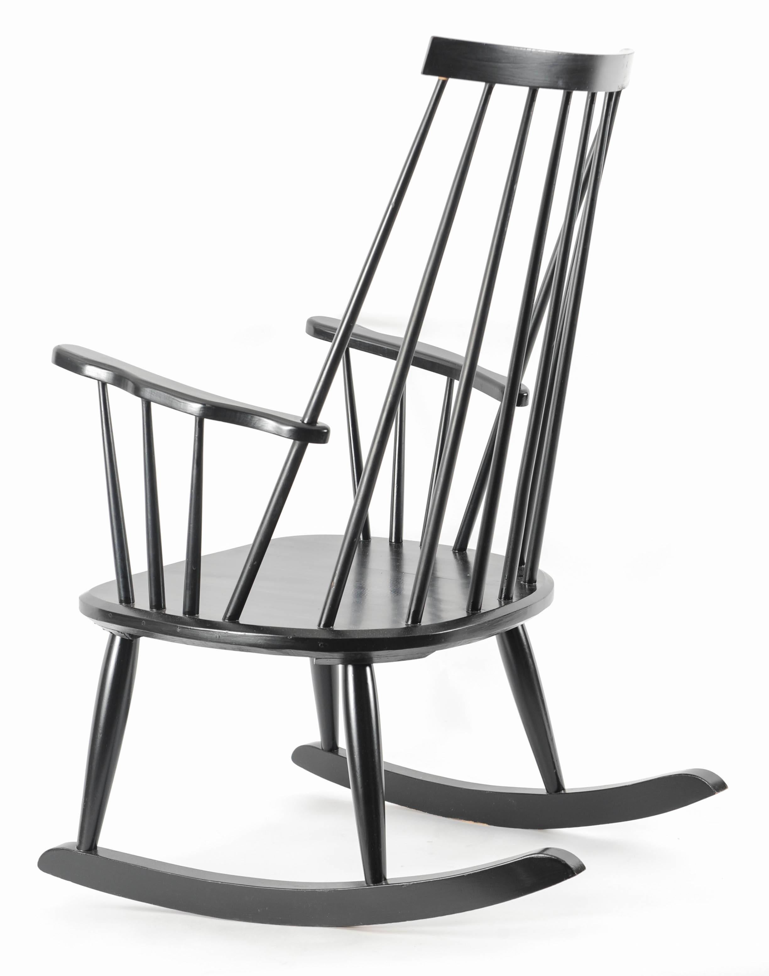 Swedish Lena Larsson Rocking Chair for Nesto Sweden, Pastoe