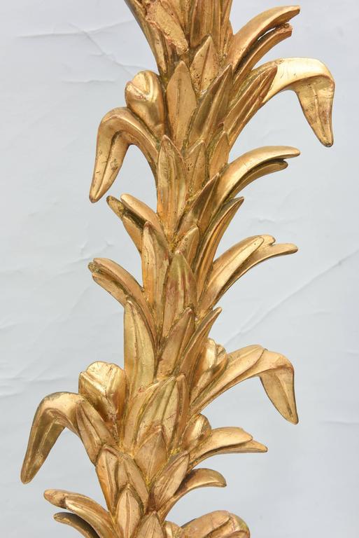 Pair of 19th Century Italian Giltwood Carvings on Lucite Bases For Sale ...