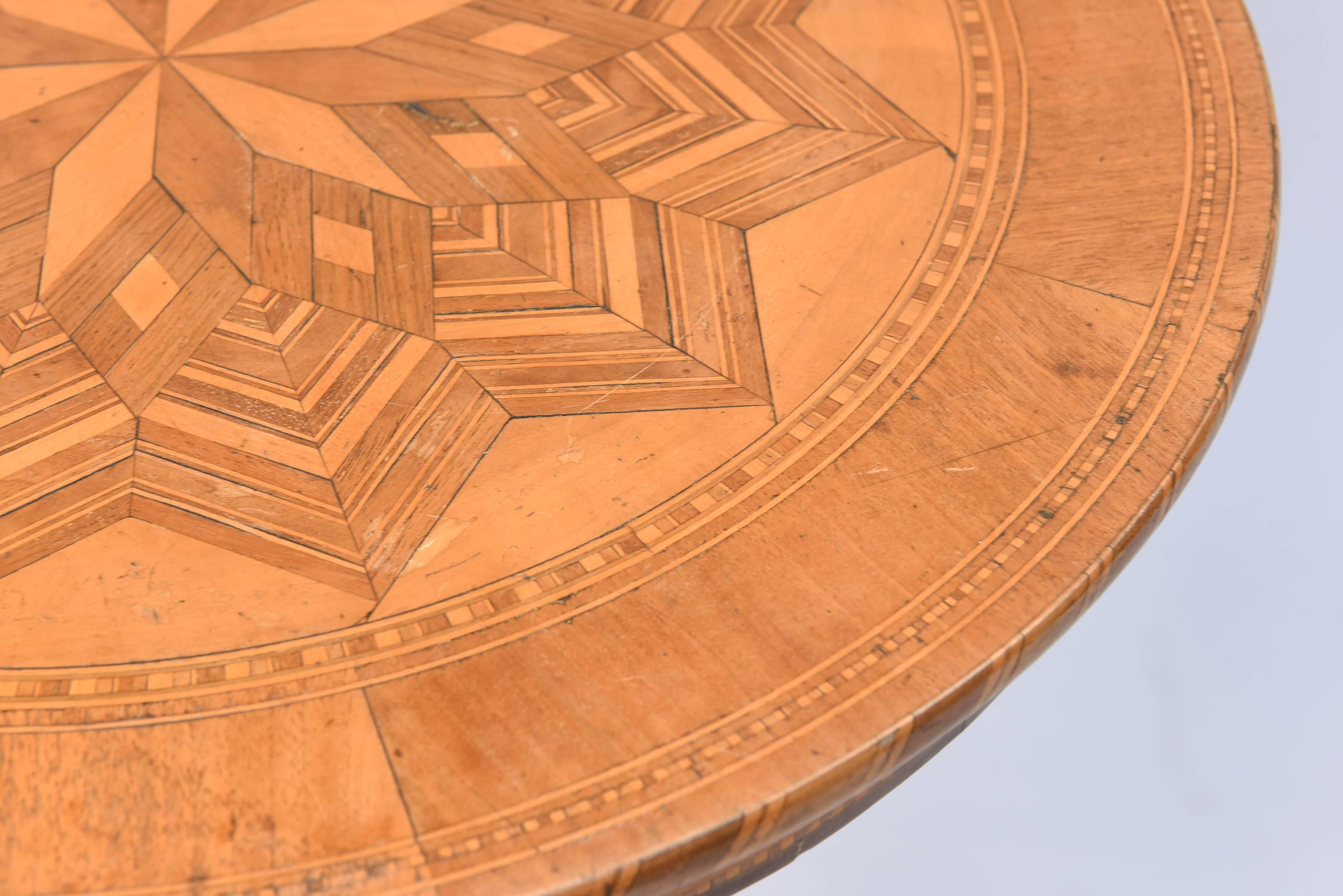 Wood Northern Italian Parquetry Sorrento Table
